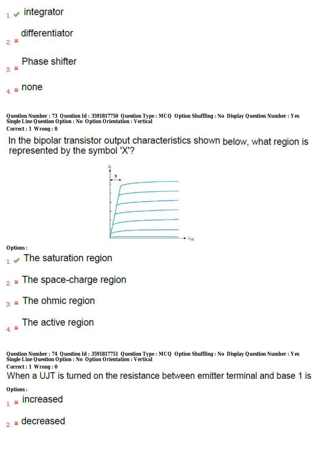 TS CPGET 2018 M.Sc. Electronics (Shift 2) Question Paper with Answer Key - Page 27