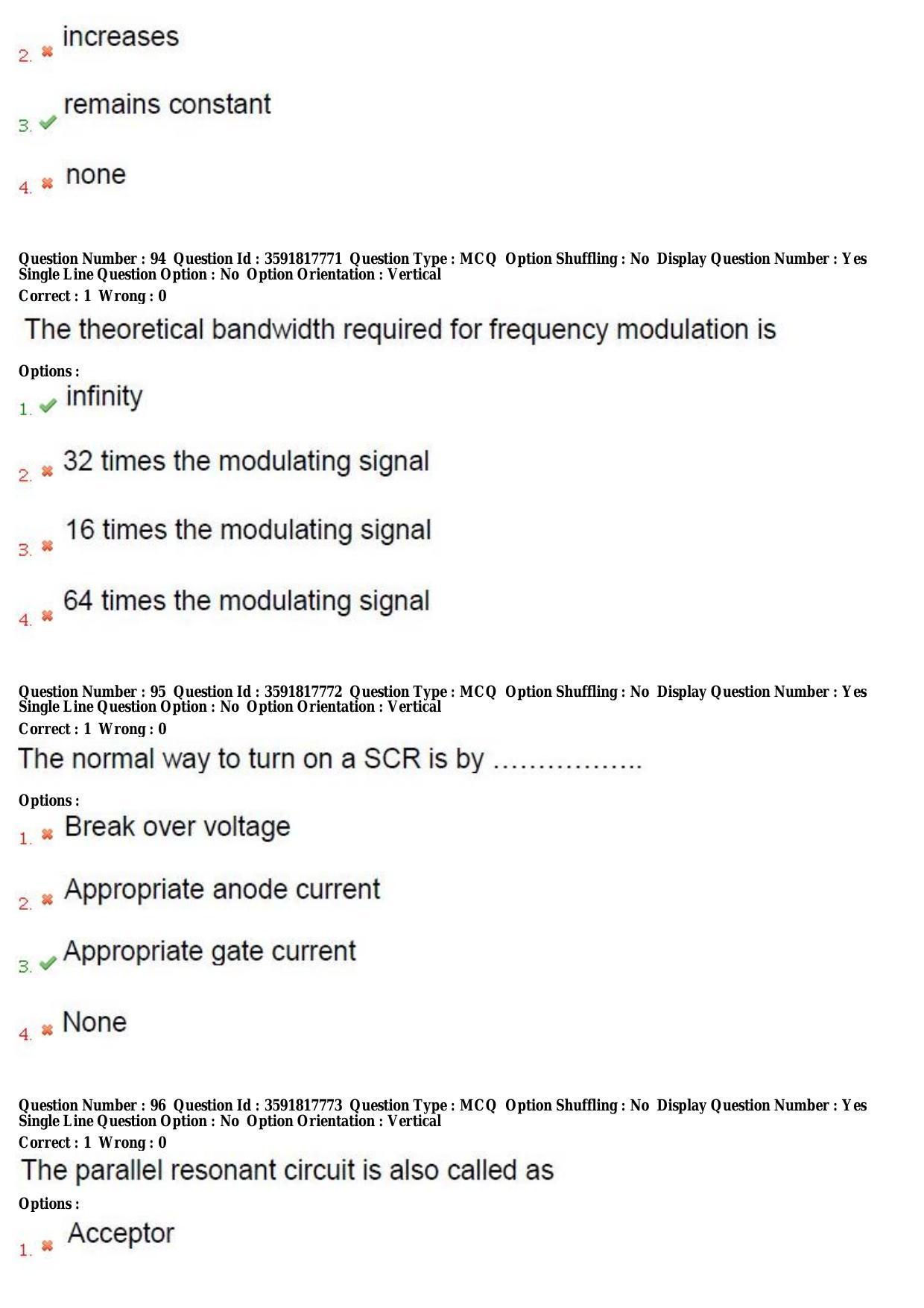 TS CPGET 2018 M.Sc. Electronics (Shift 2) Question Paper with Answer Key - Page 35