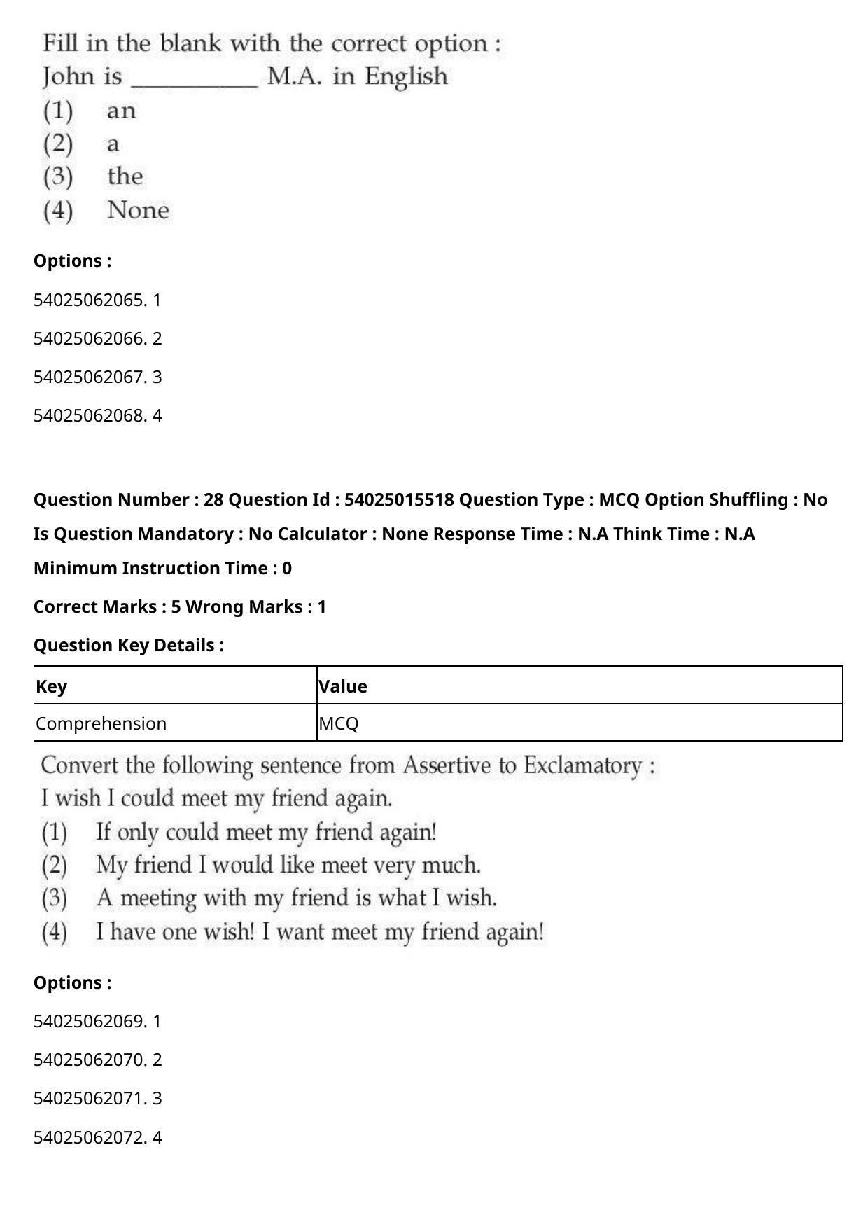 CUET 2023 English Hindi Shift 2 Question Papers - Page 38