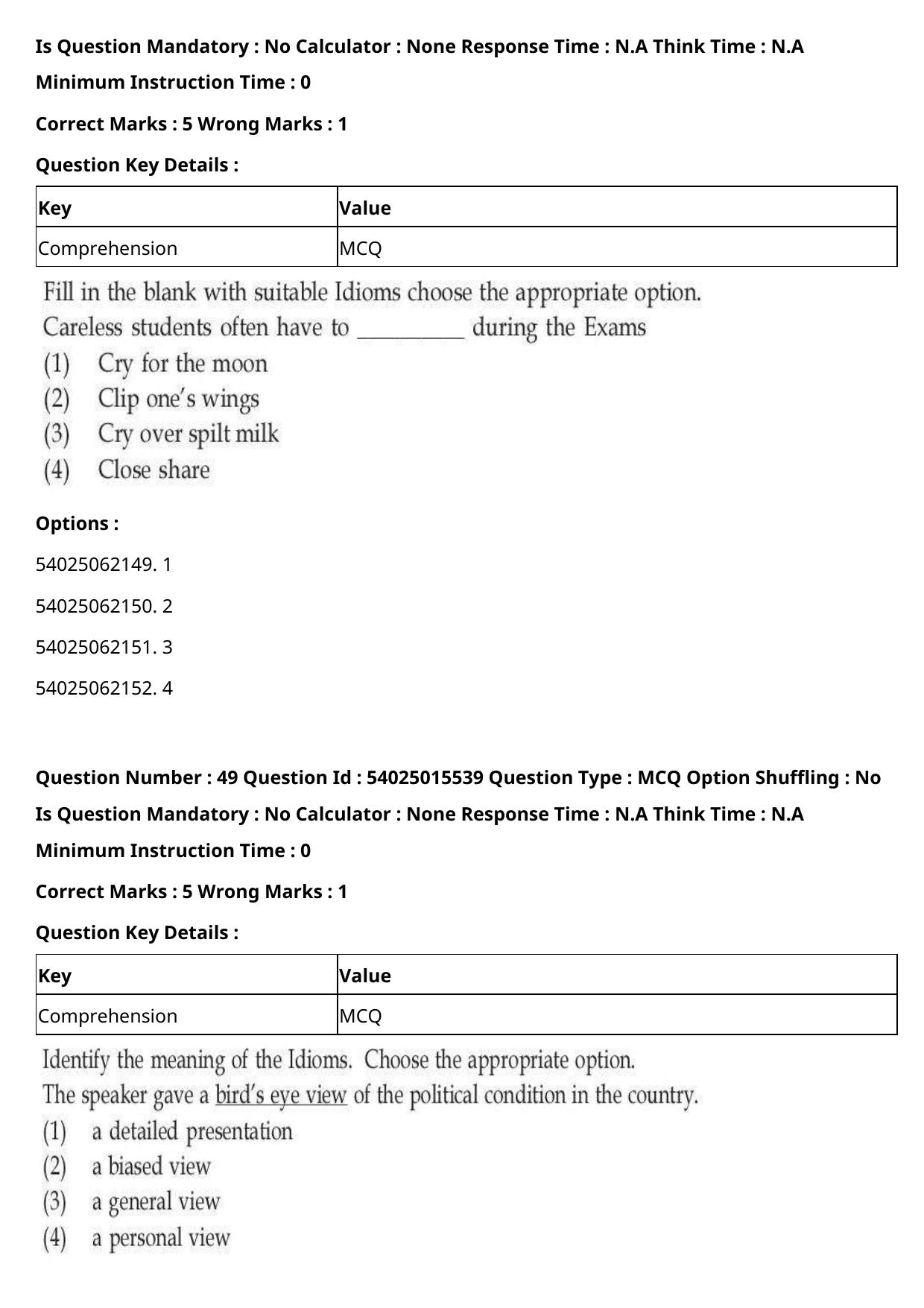 CUET 2023 English Hindi Shift 2 Question Papers - Page 53