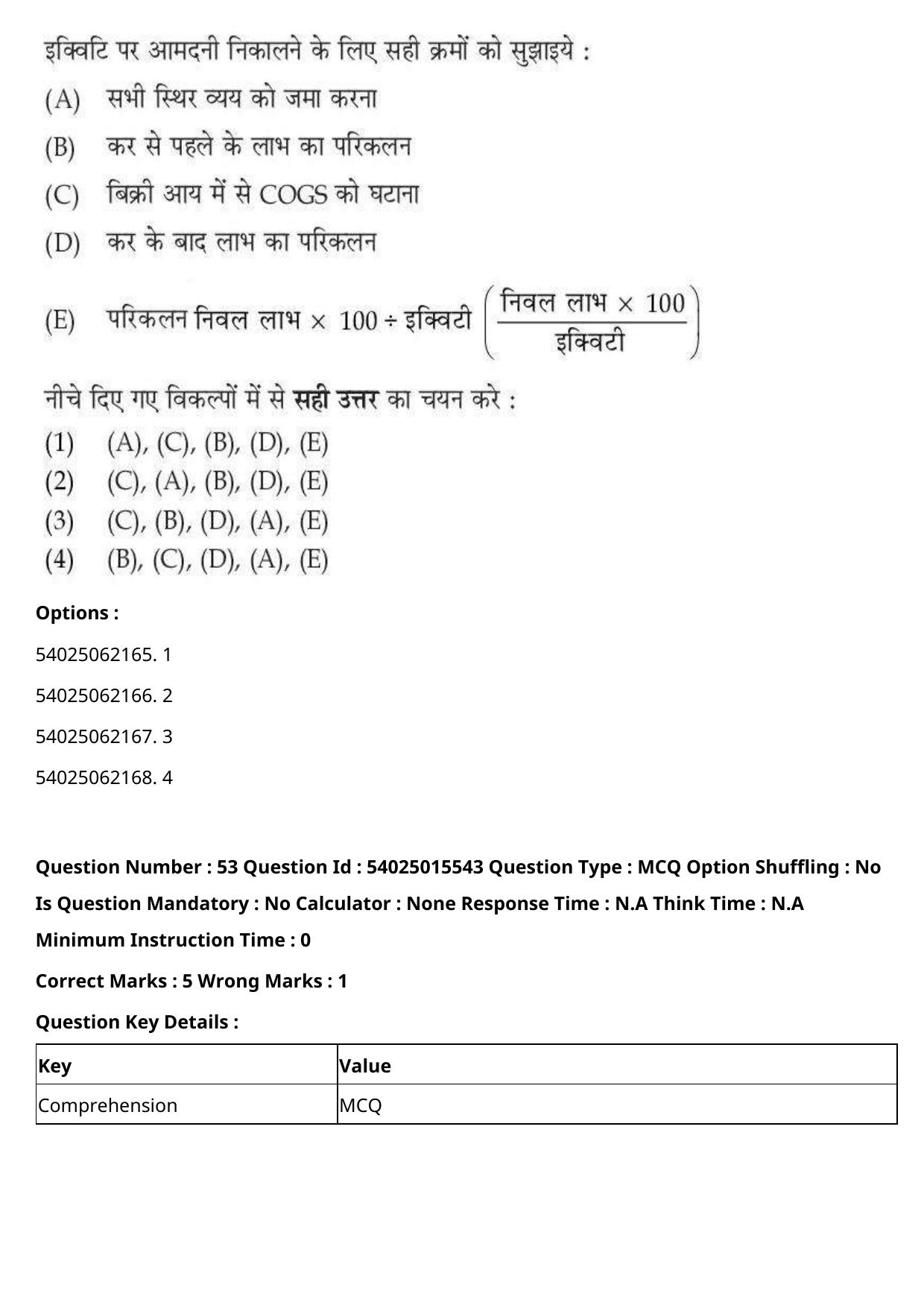 CUET 2023 English Hindi Shift 2 Question Papers - Page 62