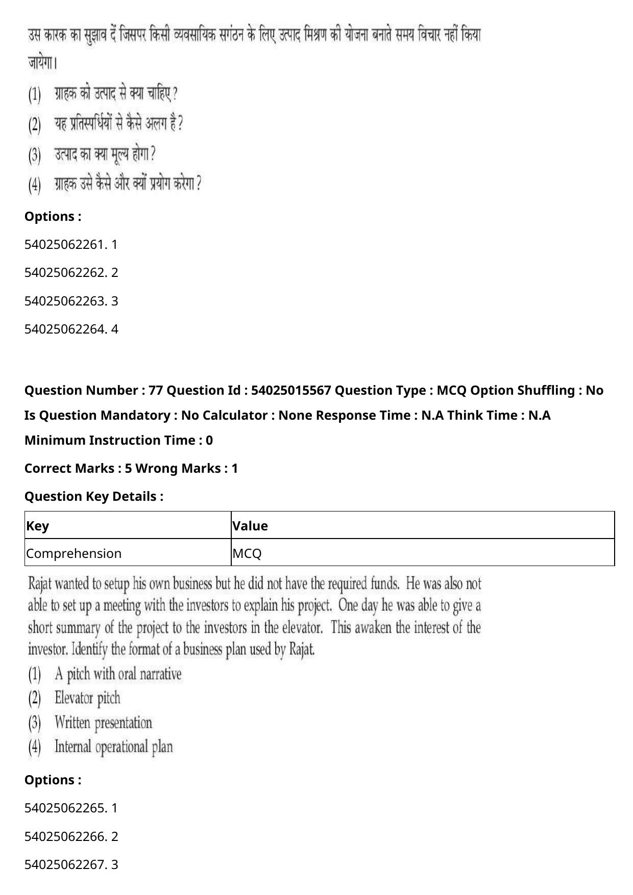 CUET 2023 English Hindi Shift 2 Question Papers - Page 98