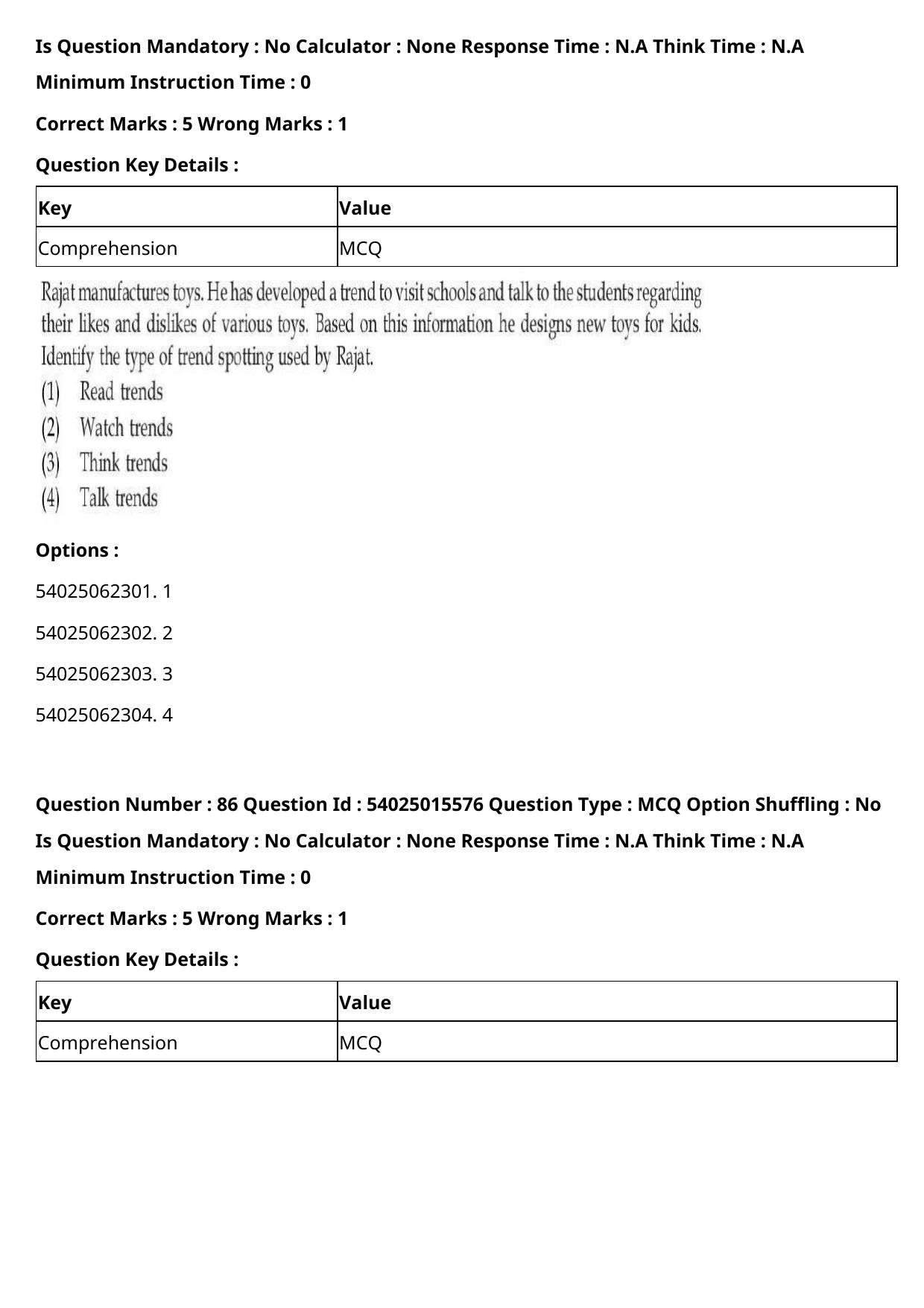 CUET 2023 English Hindi Shift 2 Question Papers - Page 112