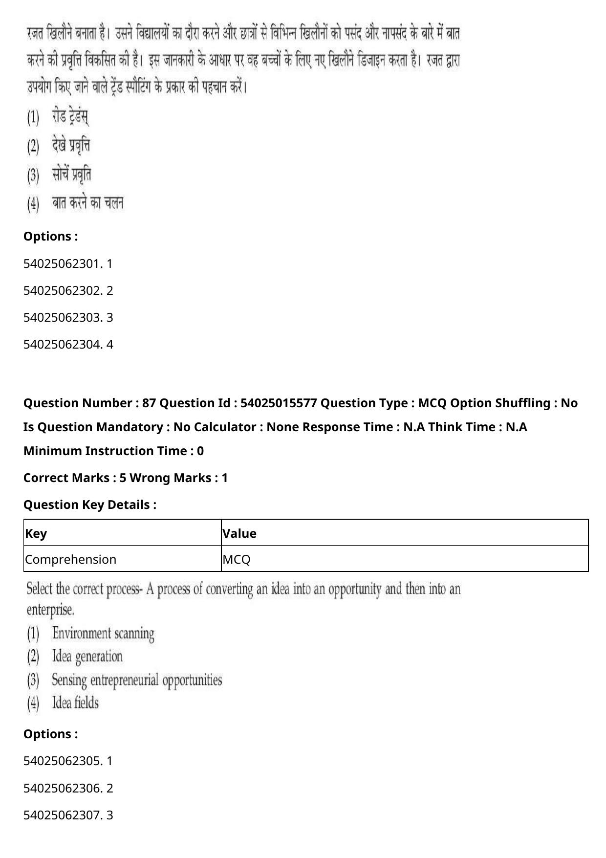 CUET 2023 English Hindi Shift 2 Question Papers - Page 113