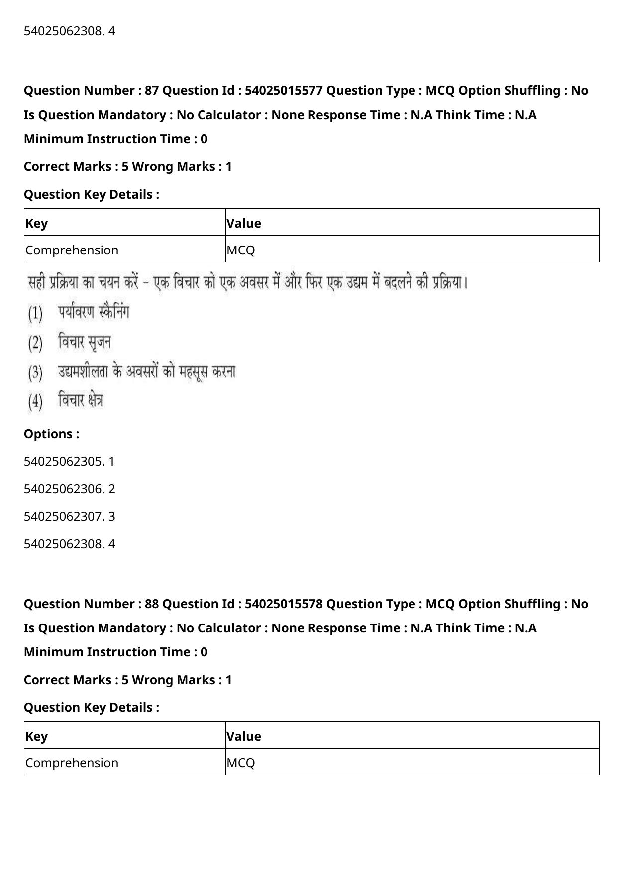 CUET 2023 English Hindi Shift 2 Question Papers - Page 114