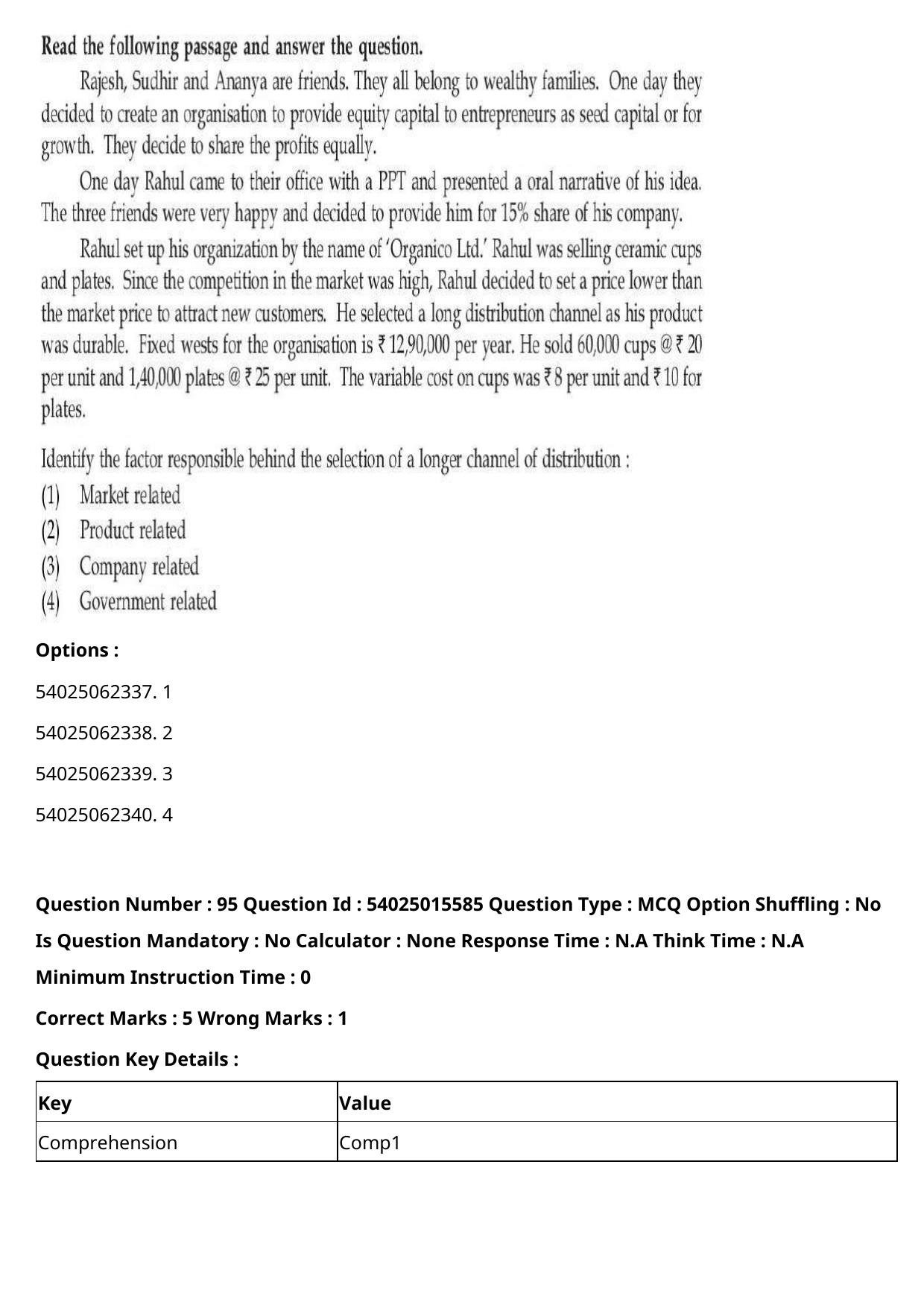 CUET 2023 English Hindi Shift 2 Question Papers - Page 128