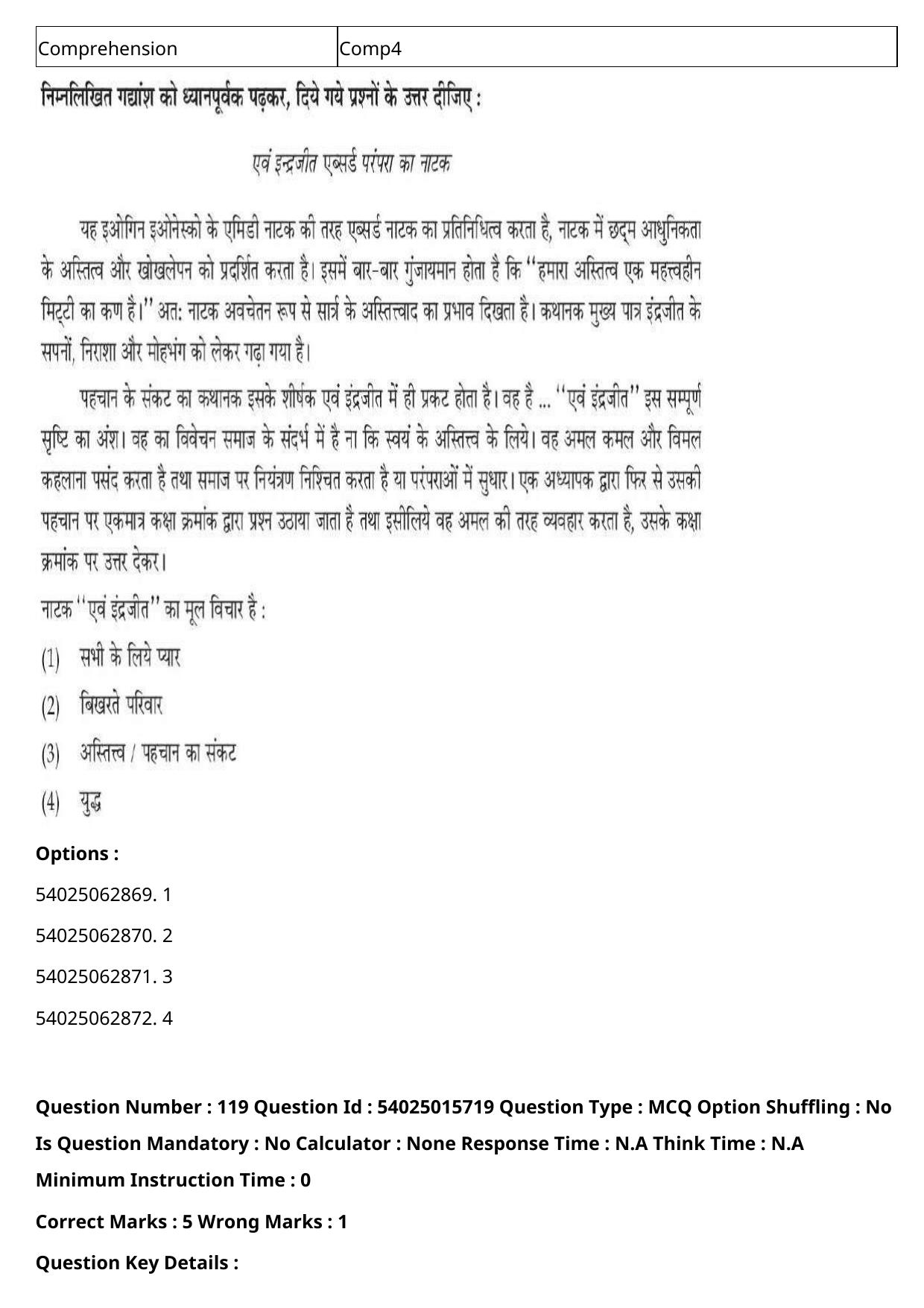 CUET 2023 English Hindi Shift 2 Question Papers - Page 186