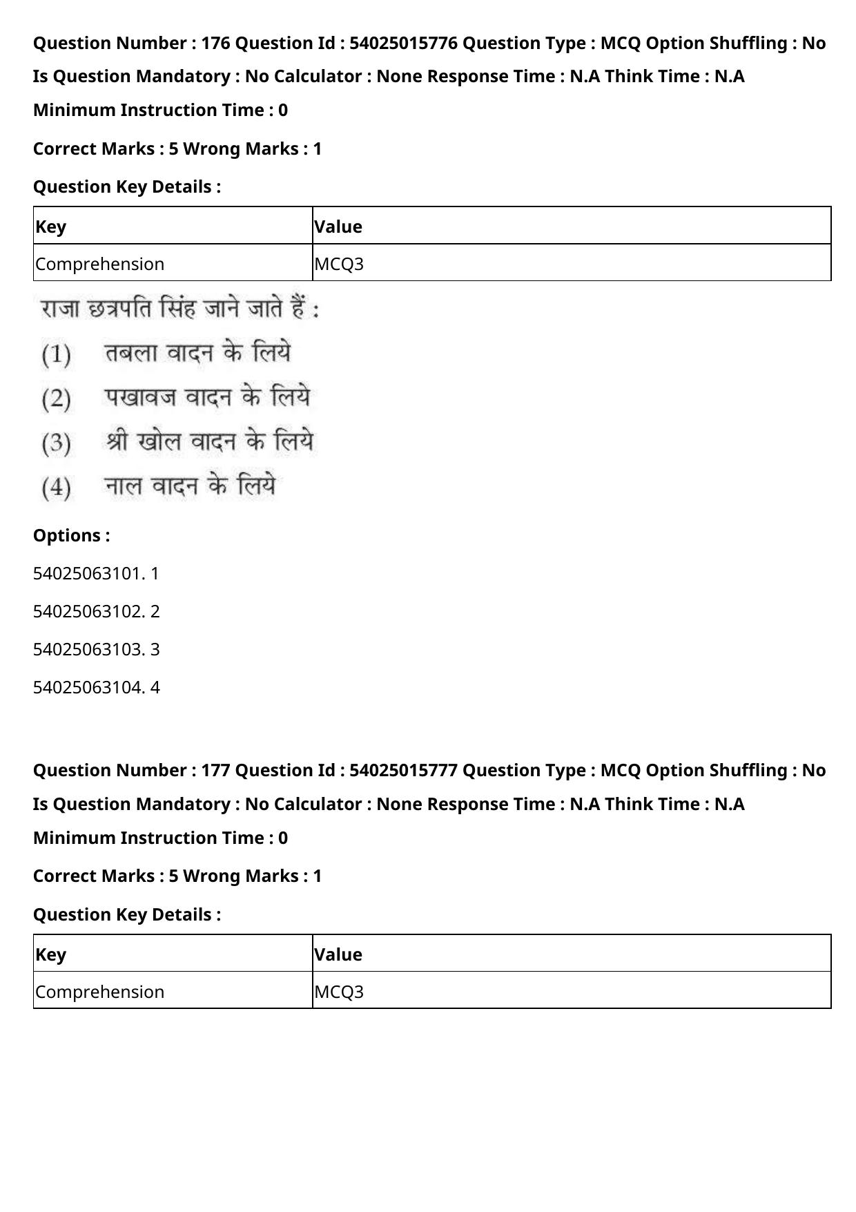 CUET 2023 English Hindi Shift 2 Question Papers - Page 275