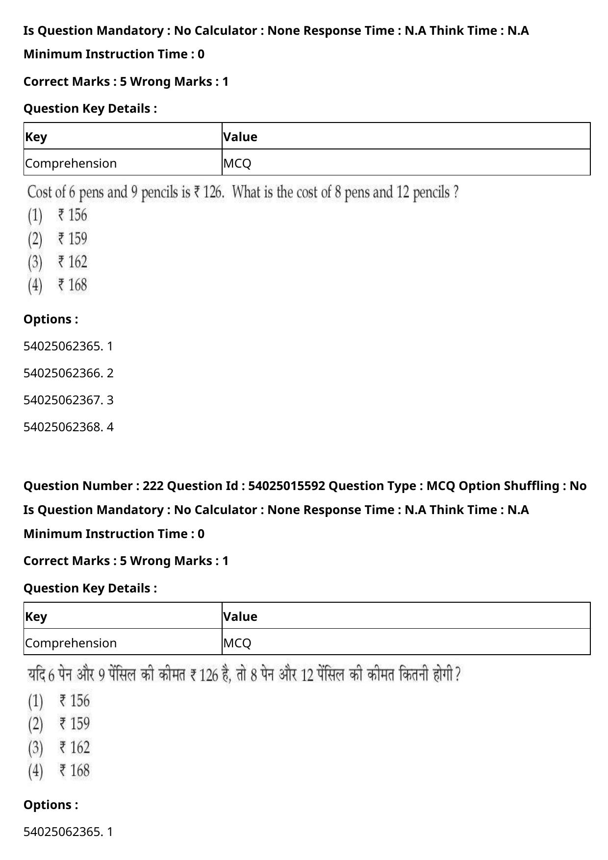 CUET 2023 English Hindi Shift 2 Question Papers - Page 345