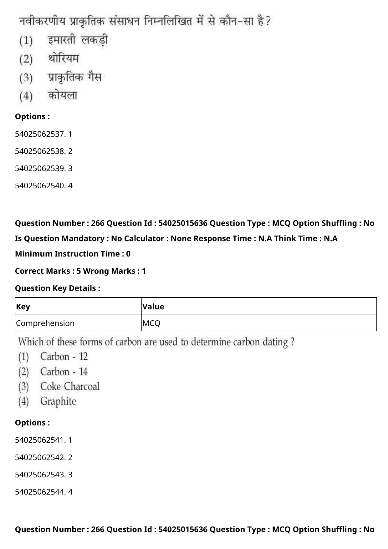 CUET 2023 English Hindi Shift 2 Question Papers - Page 412
