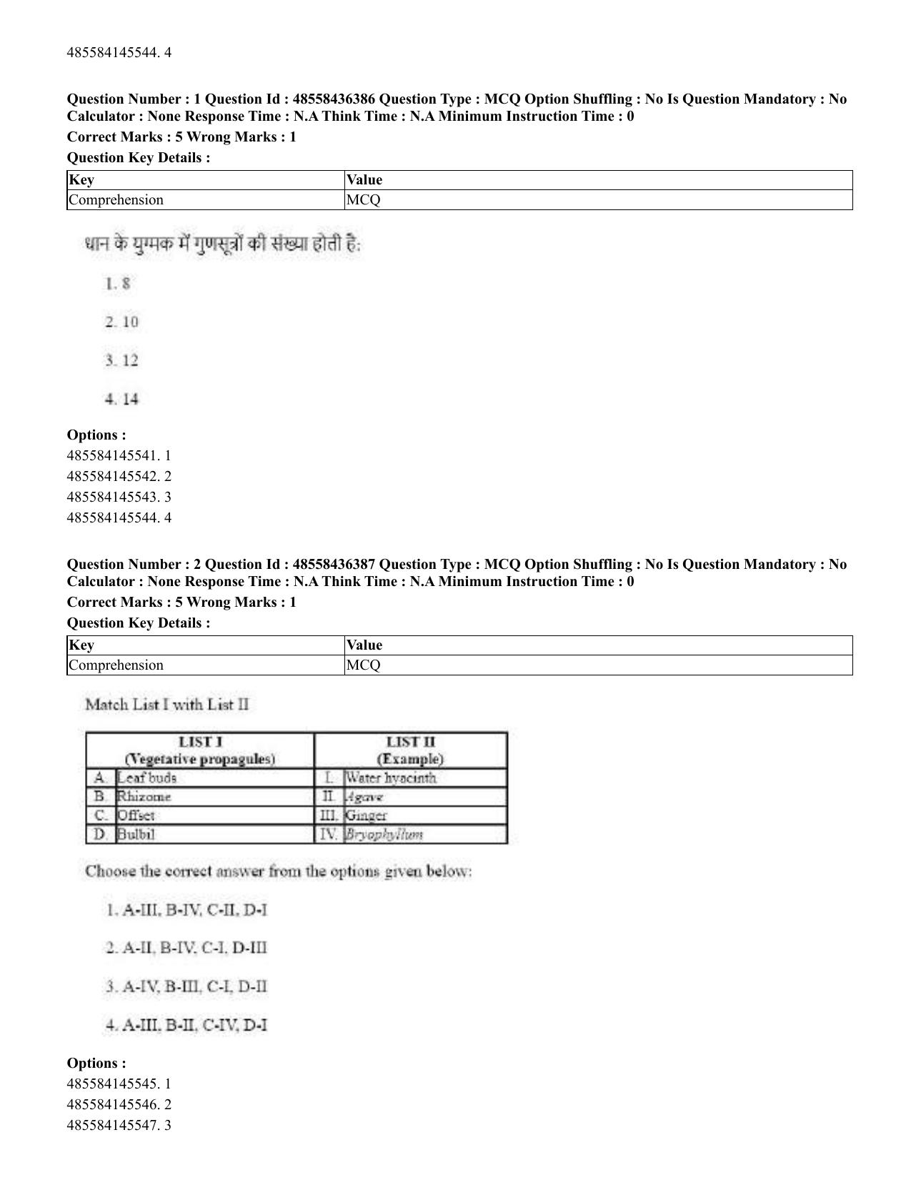 CUET 2023 English Hindi Shift 3 Question Papers  - Page 3