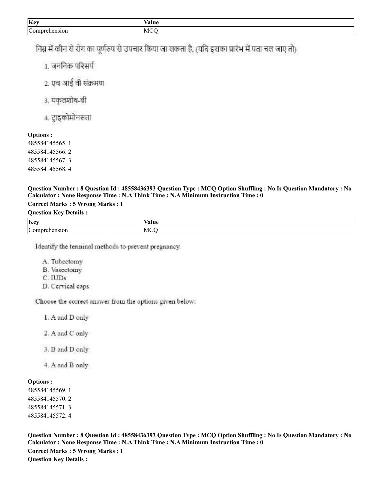 CUET 2023 English Hindi Shift 3 Question Papers  - Page 9