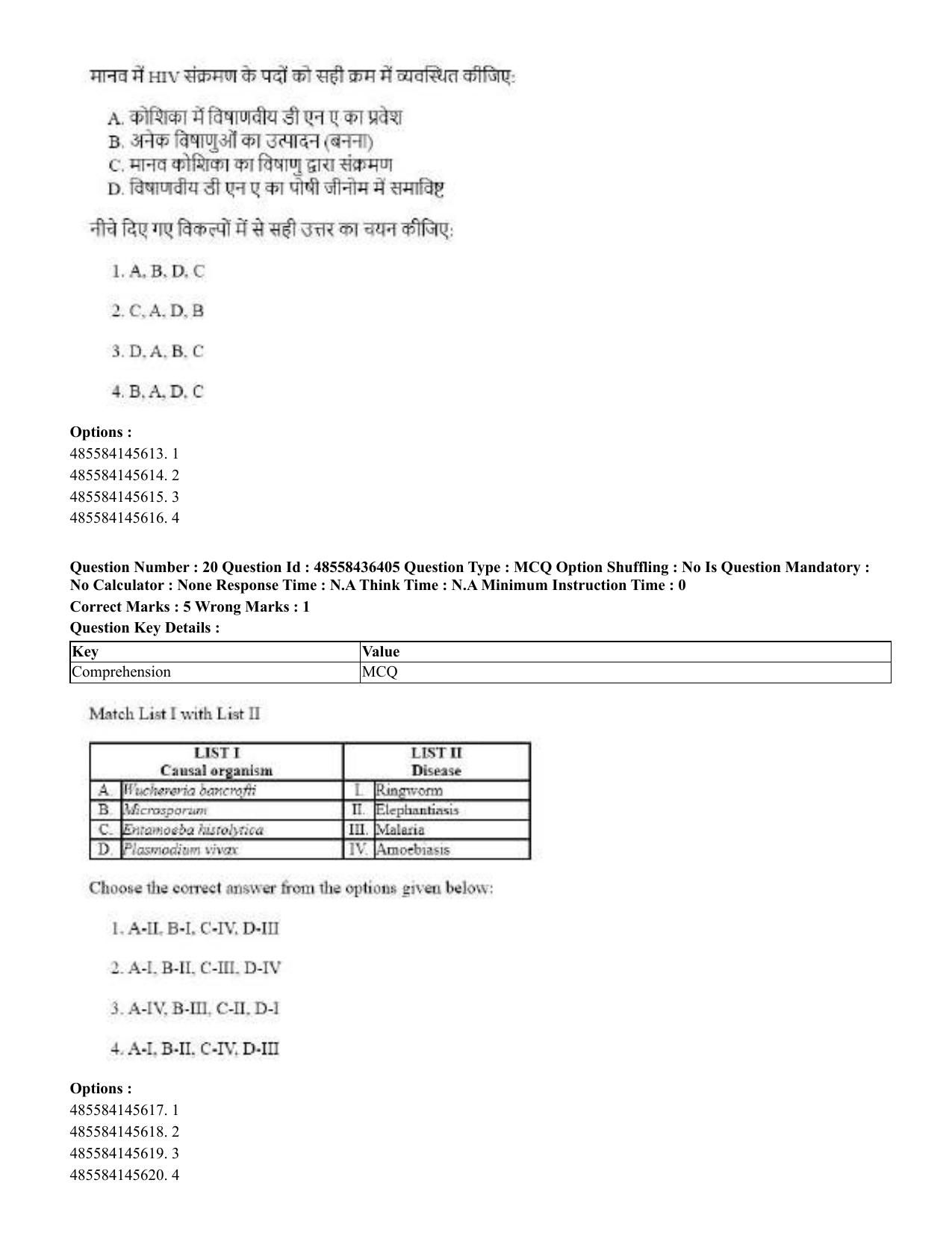 CUET 2023 English Hindi Shift 3 Question Papers  - Page 22