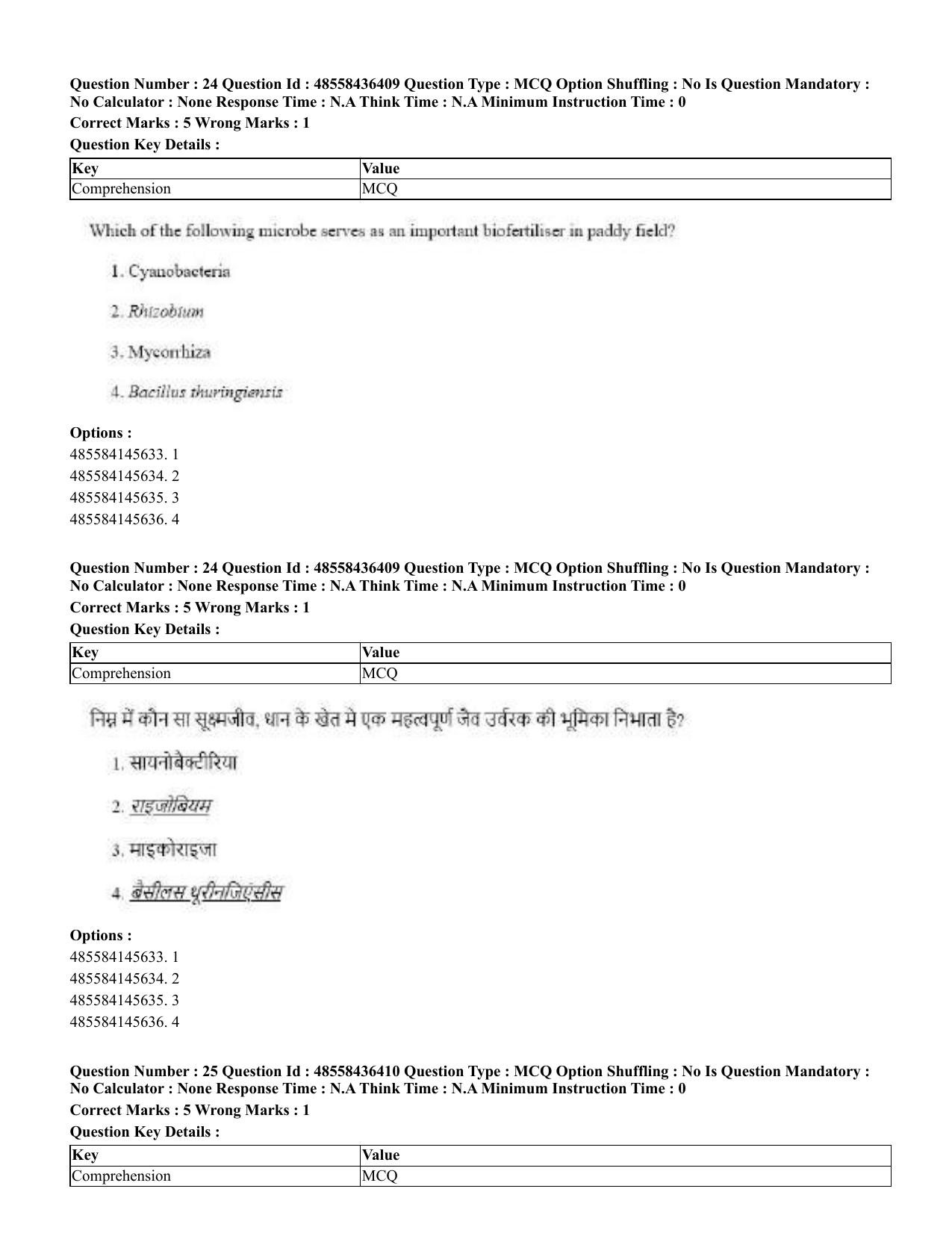 CUET 2023 English Hindi Shift 3 Question Papers  - Page 27