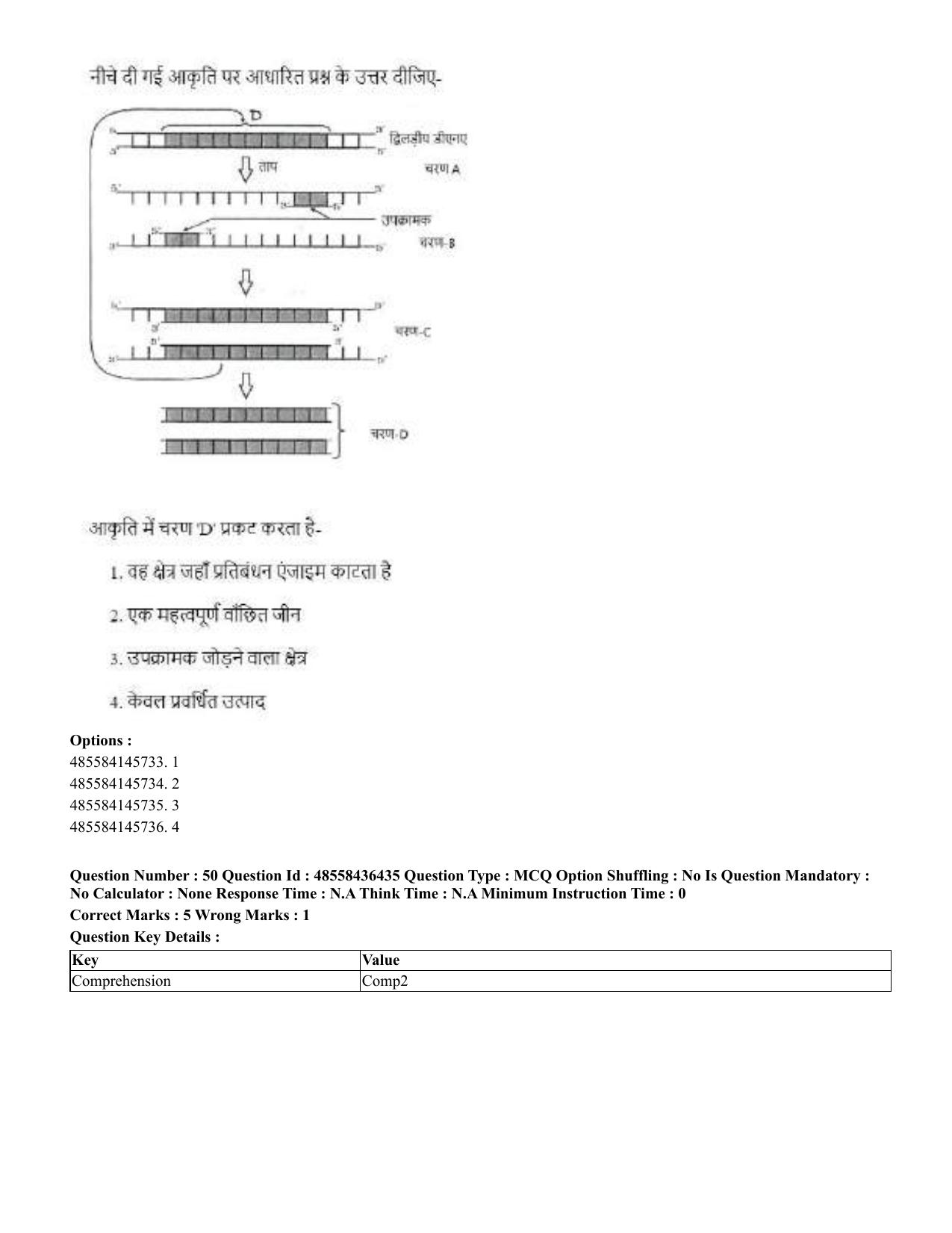 CUET 2023 English Hindi Shift 3 Question Papers  - Page 58