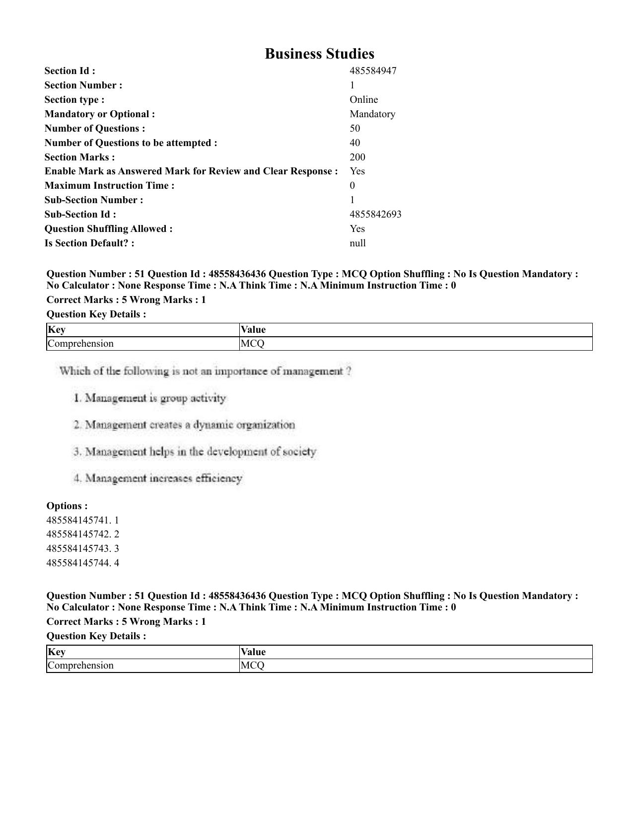 CUET 2023 English Hindi Shift 3 Question Papers  - Page 61
