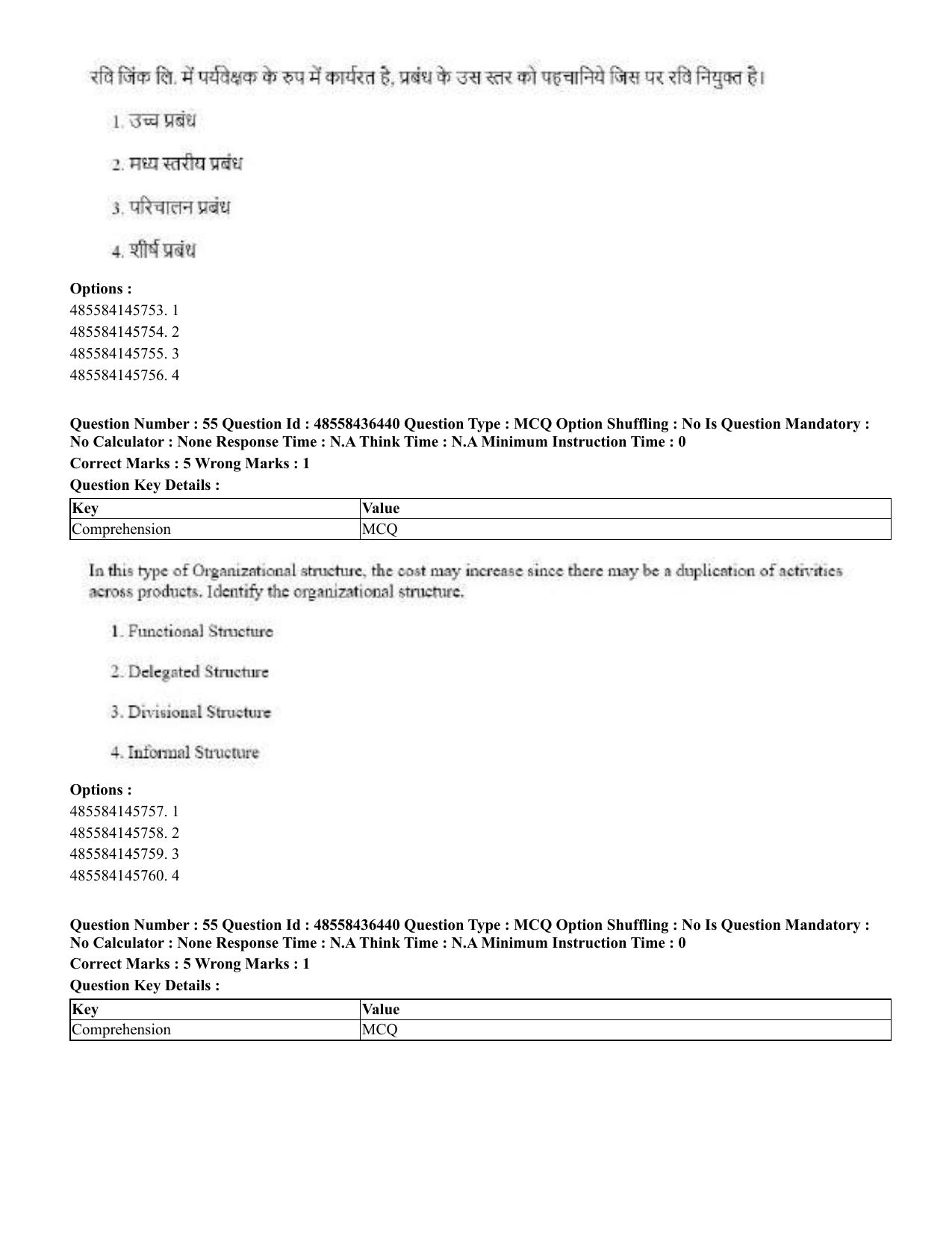 CUET 2023 English Hindi Shift 3 Question Papers  - Page 65