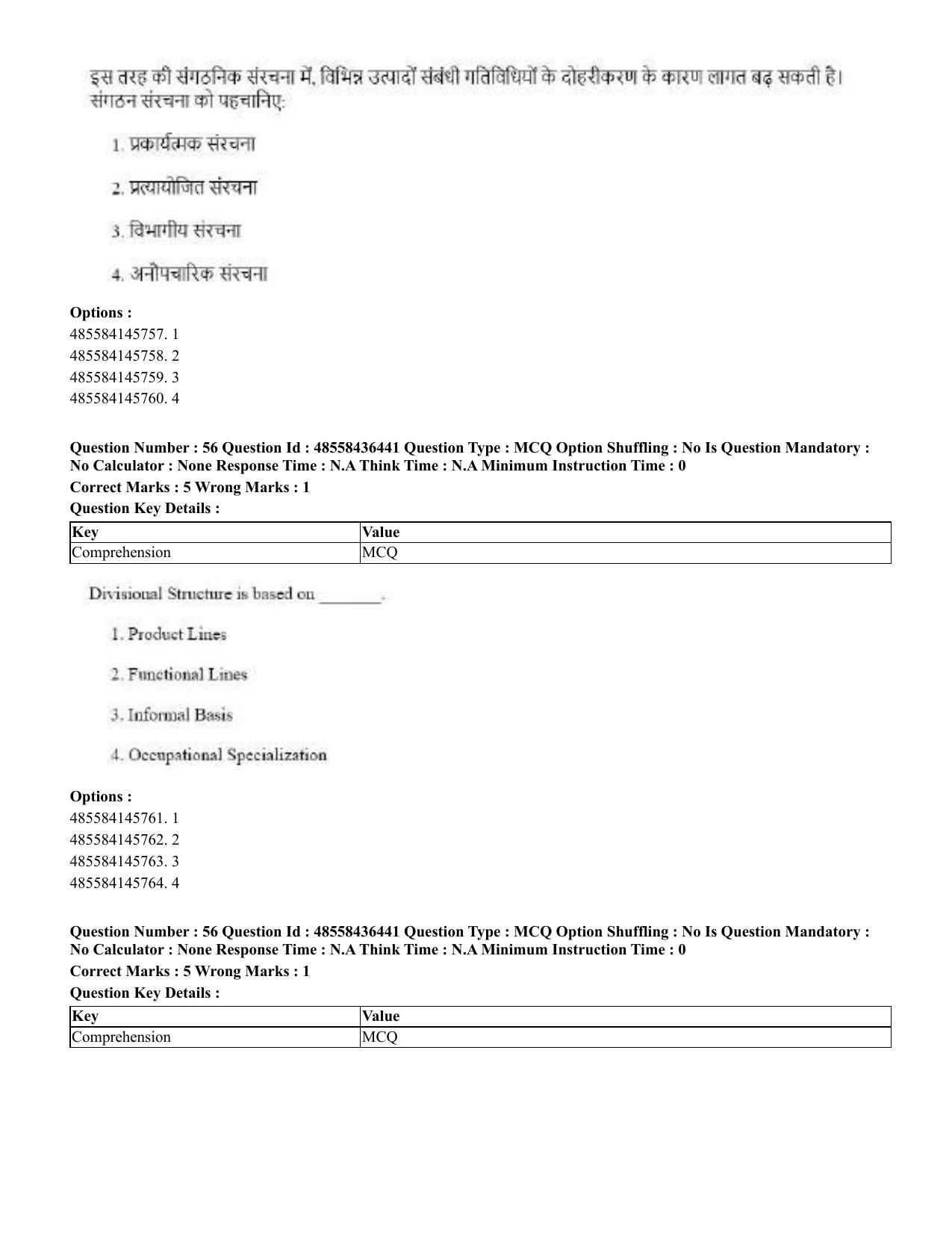 CUET 2023 English Hindi Shift 3 Question Papers  - Page 66