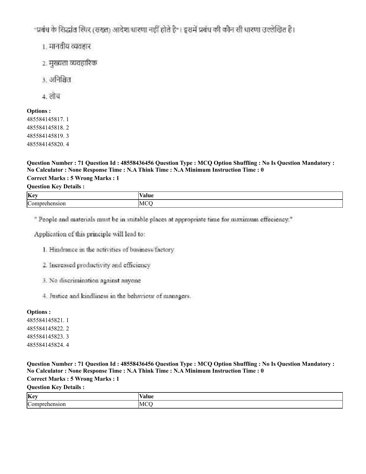 CUET 2023 English Hindi Shift 3 Question Papers  - Page 81
