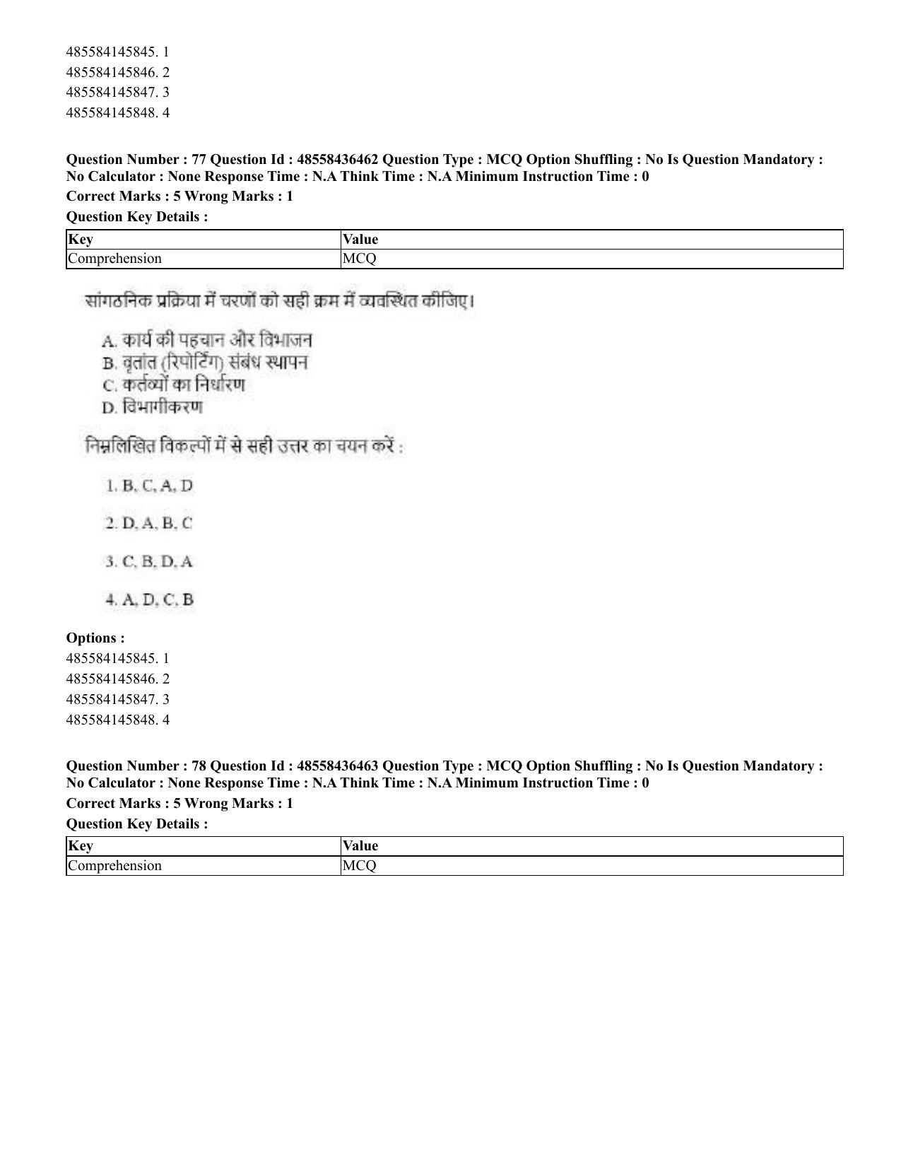 CUET 2023 English Hindi Shift 3 Question Papers  - Page 88