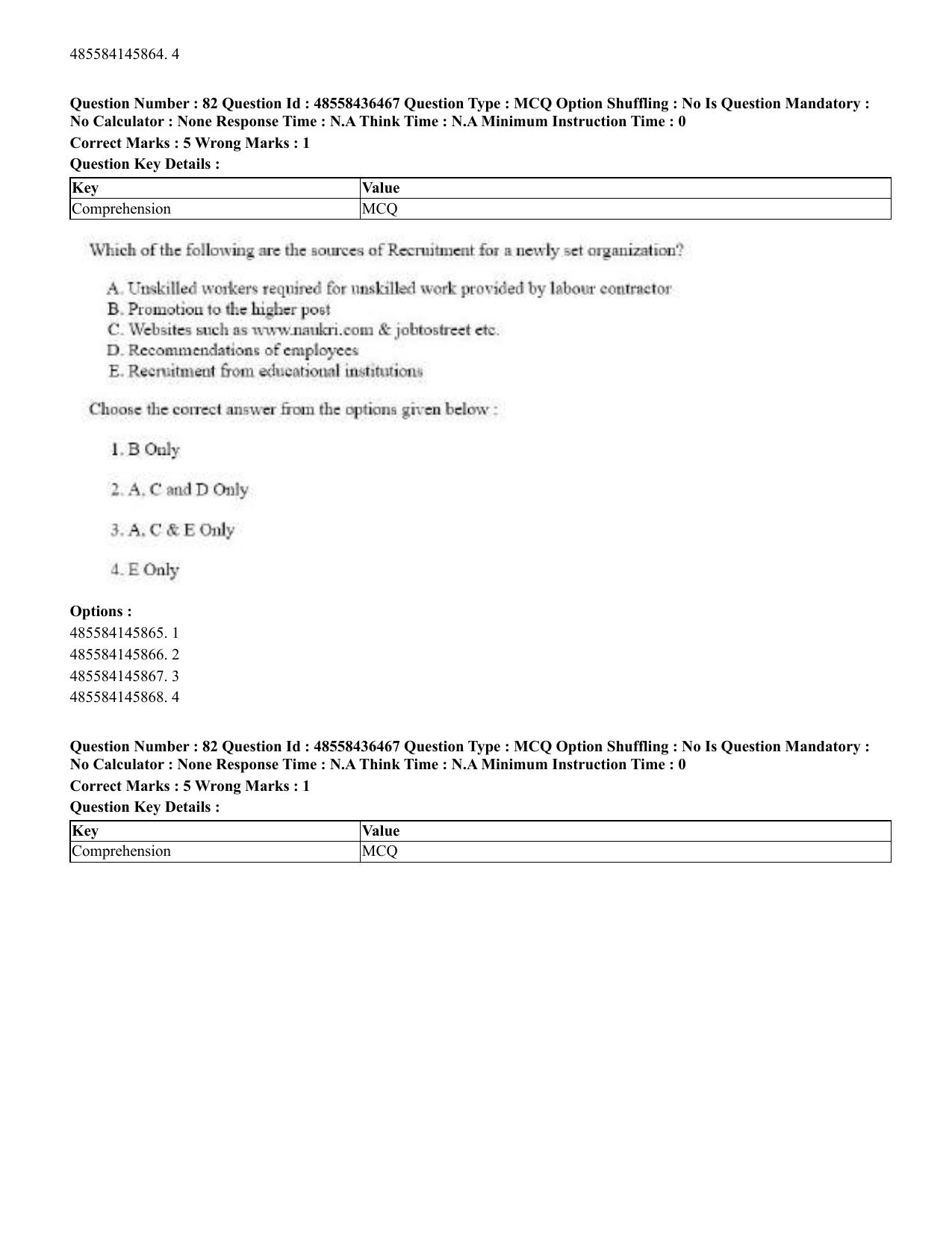 CUET 2023 English Hindi Shift 3 Question Papers  - Page 94