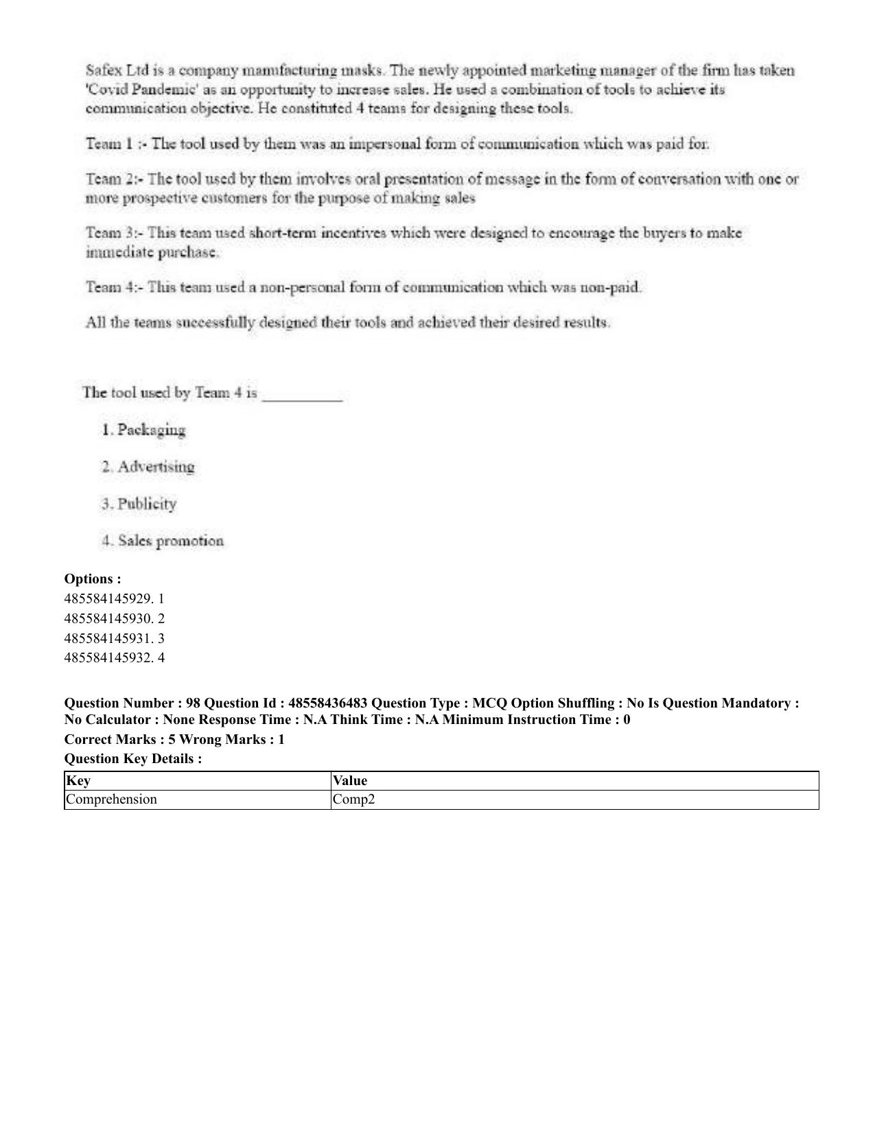 CUET 2023 English Hindi Shift 3 Question Papers  - Page 118