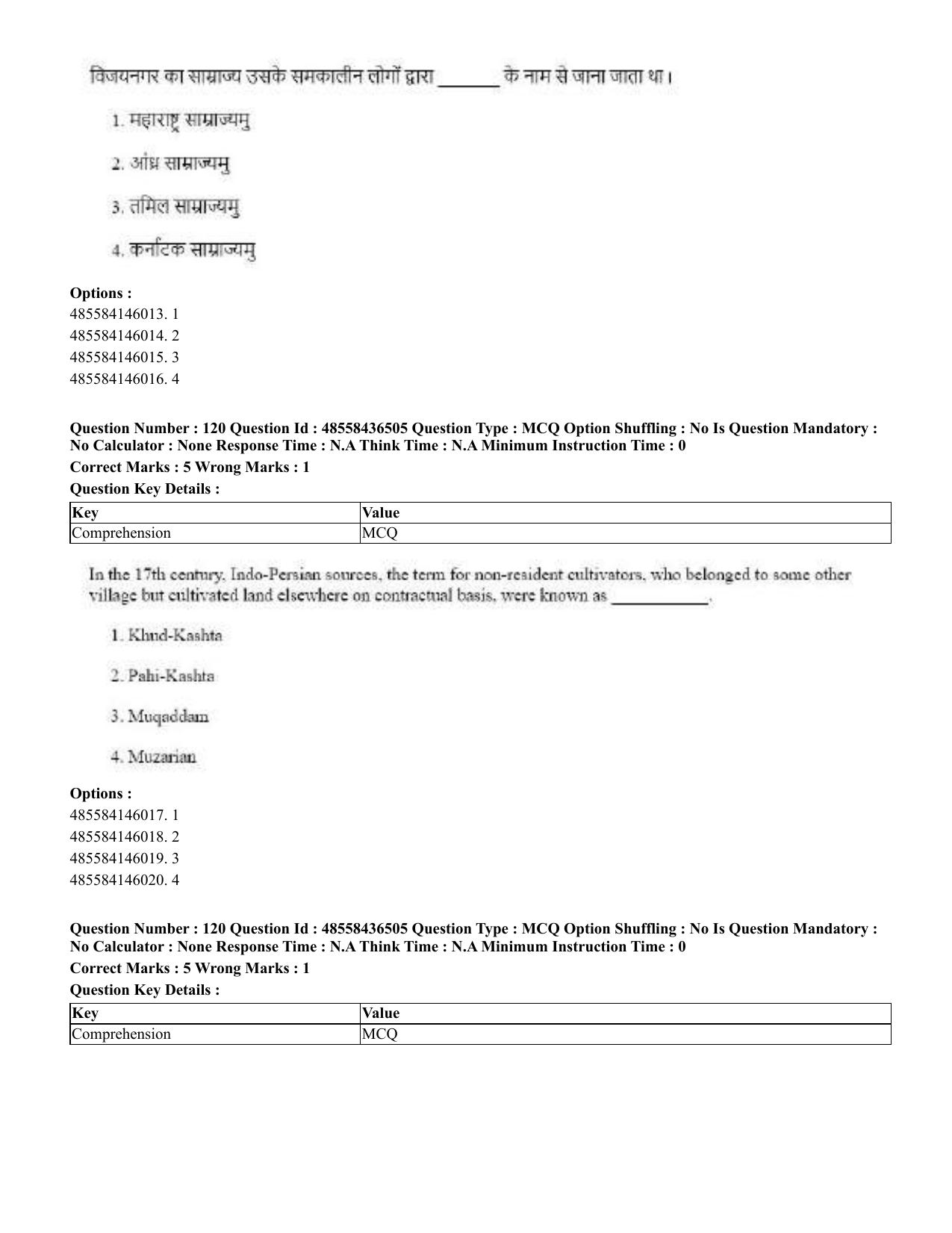CUET 2023 English Hindi Shift 3 Question Papers  - Page 144