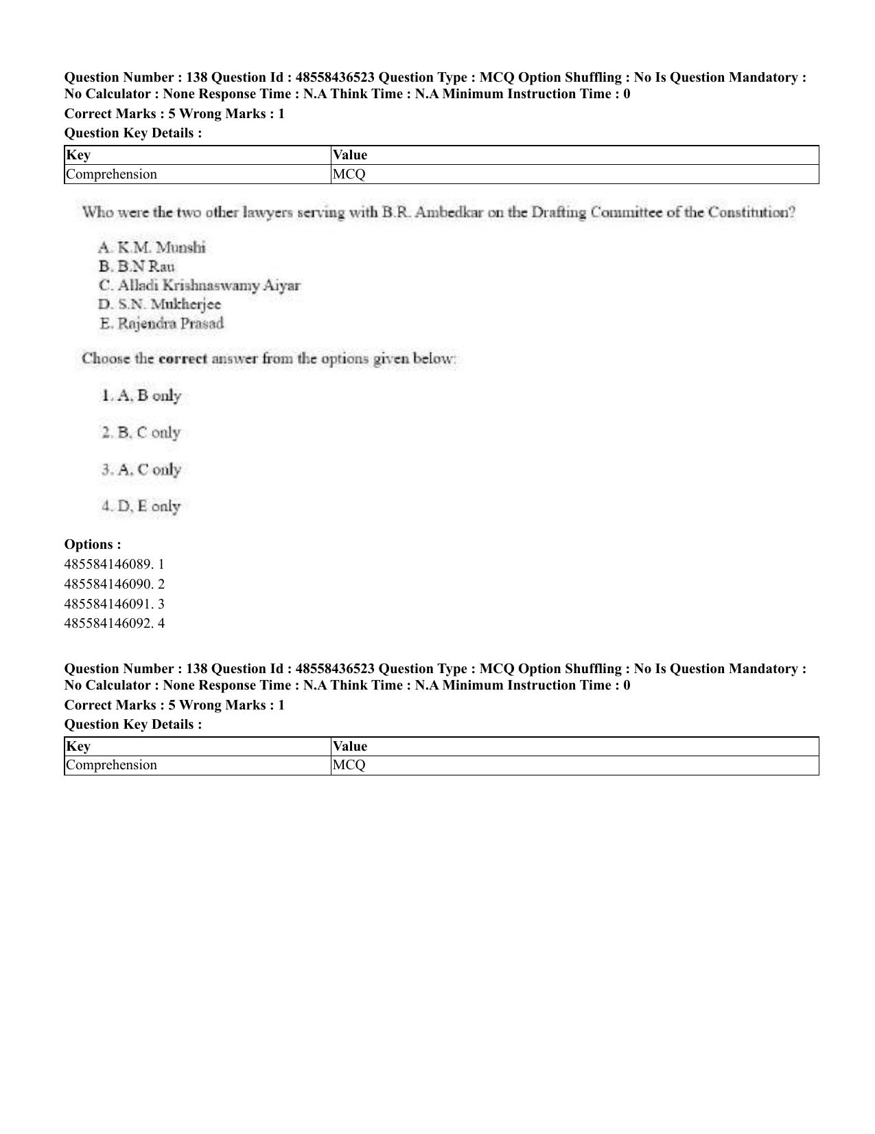 CUET 2023 English Hindi Shift 3 Question Papers  - Page 163