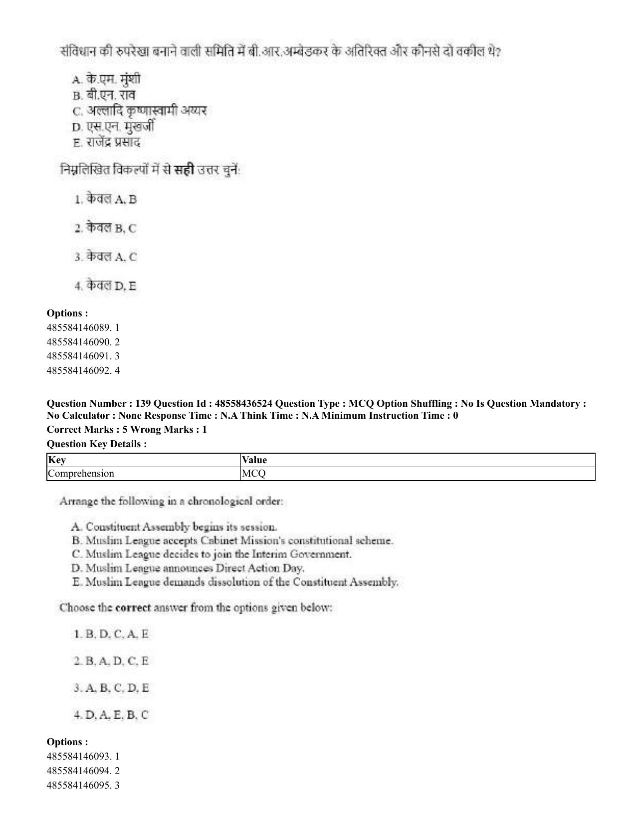CUET 2023 English Hindi Shift 3 Question Papers  - Page 164
