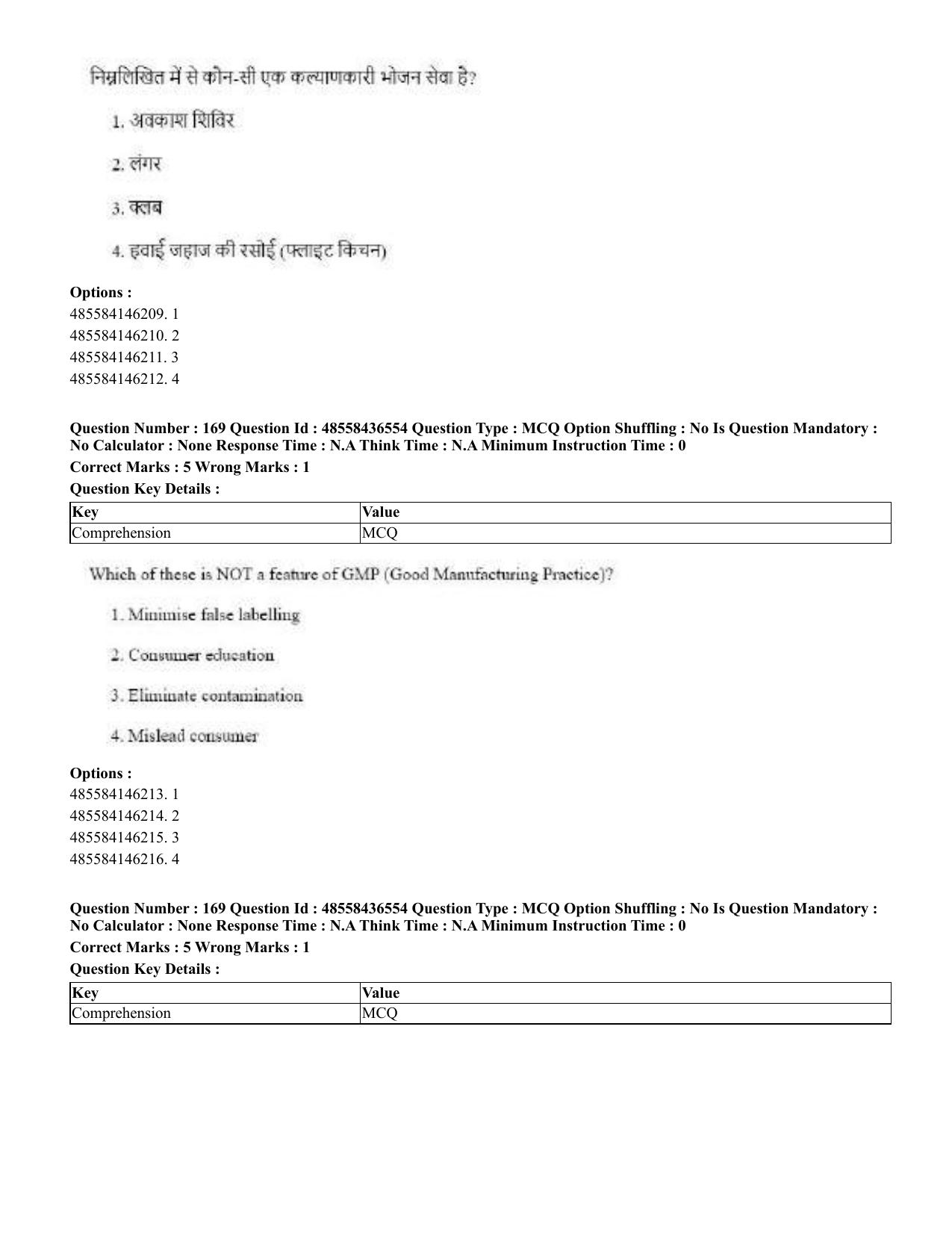 CUET 2023 English Hindi Shift 3 Question Papers  - Page 200