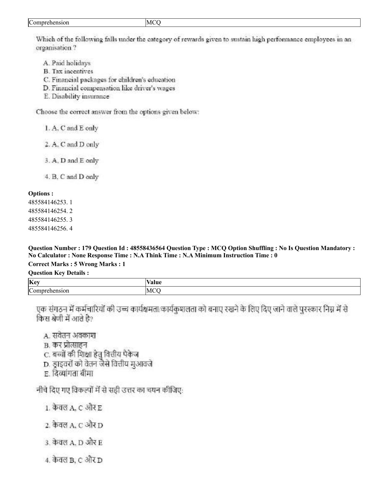 CUET 2023 English Hindi Shift 3 Question Papers  - Page 211