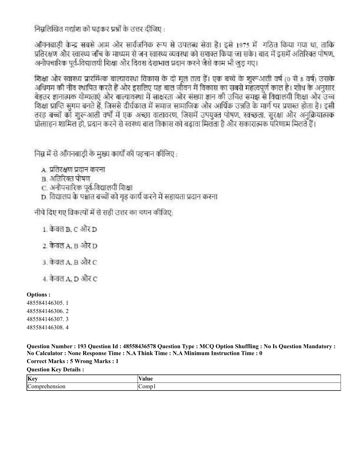 CUET 2023 English Hindi Shift 3 Question Papers  - Page 229