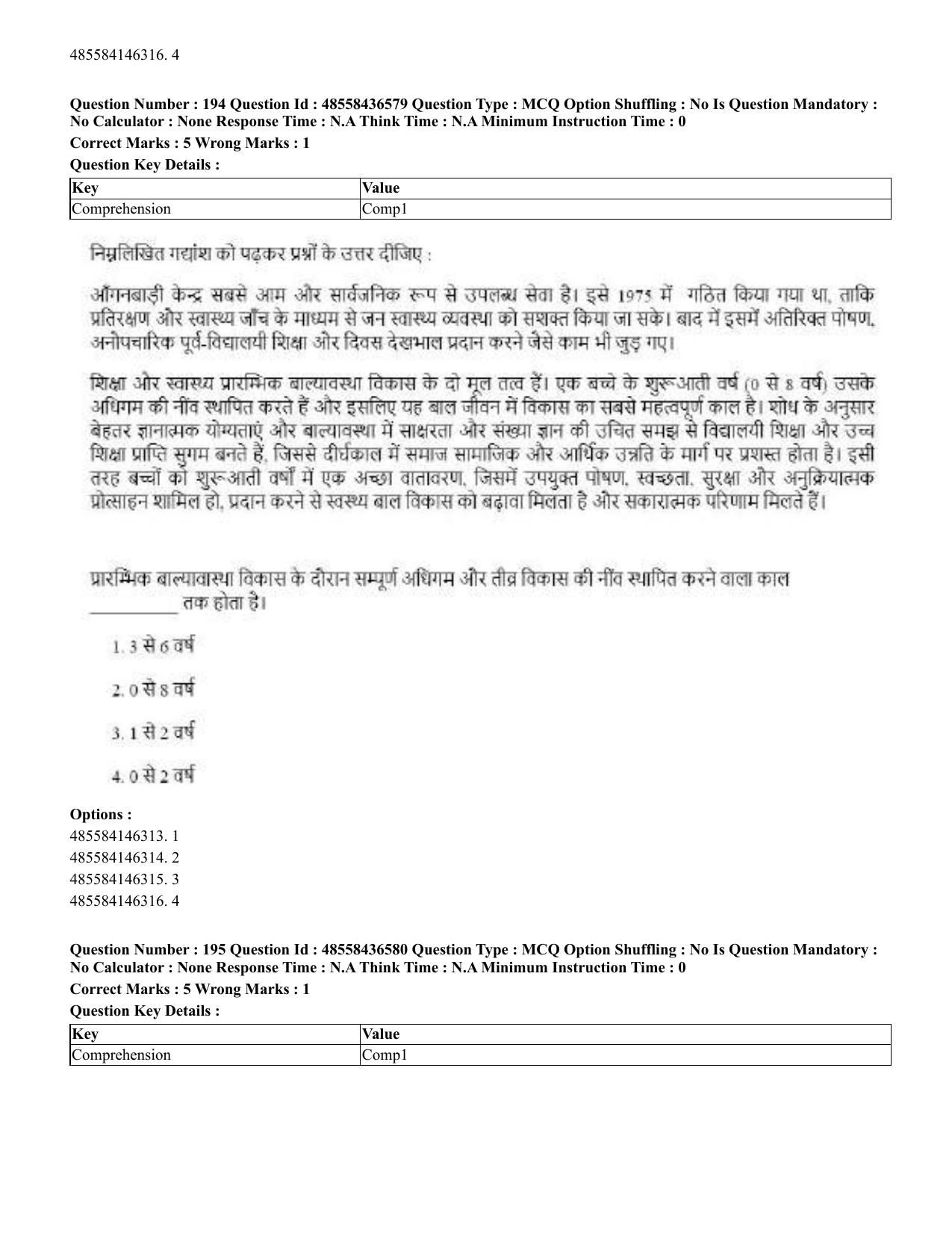 CUET 2023 English Hindi Shift 3 Question Papers  - Page 232