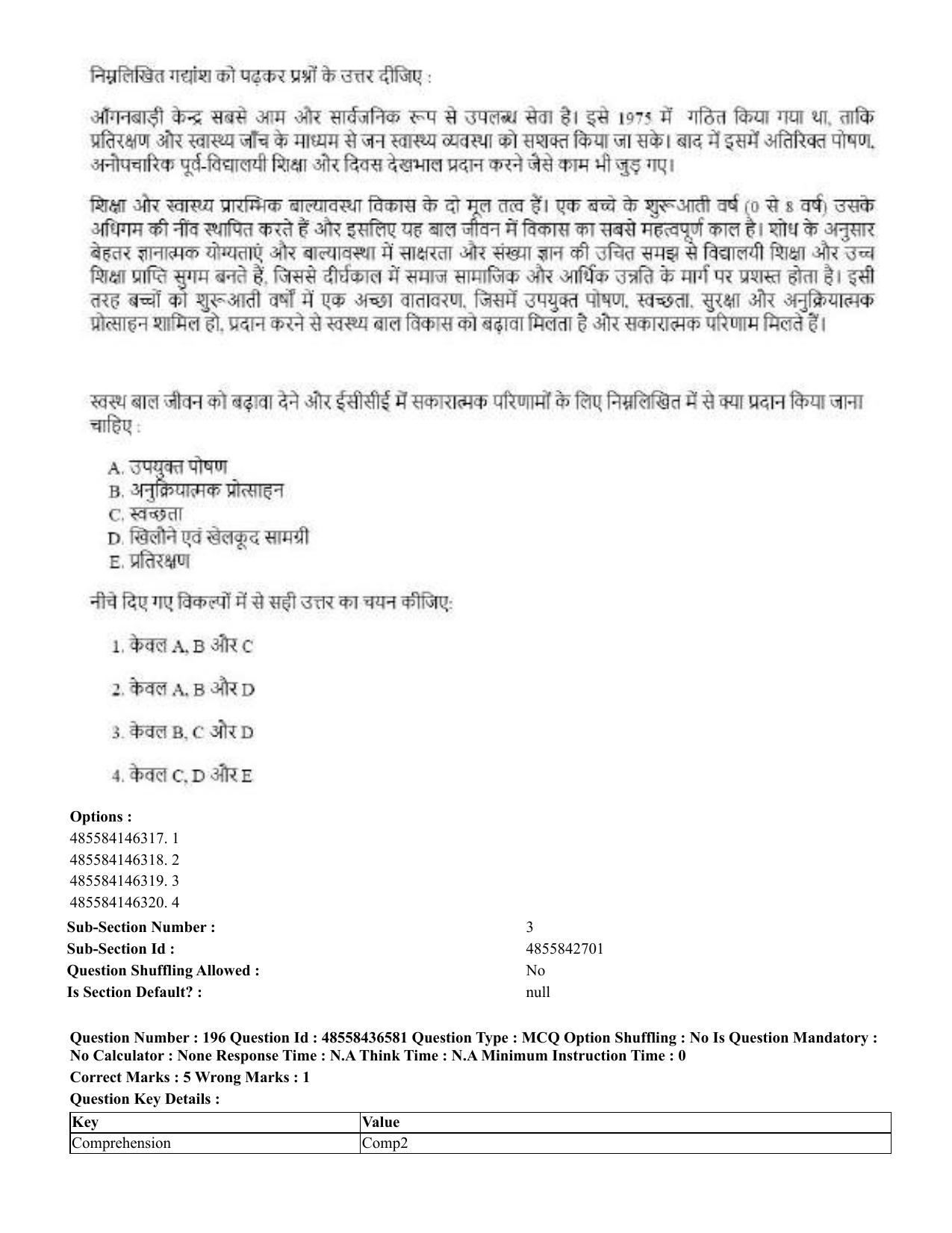 CUET 2023 English Hindi Shift 3 Question Papers  - Page 234
