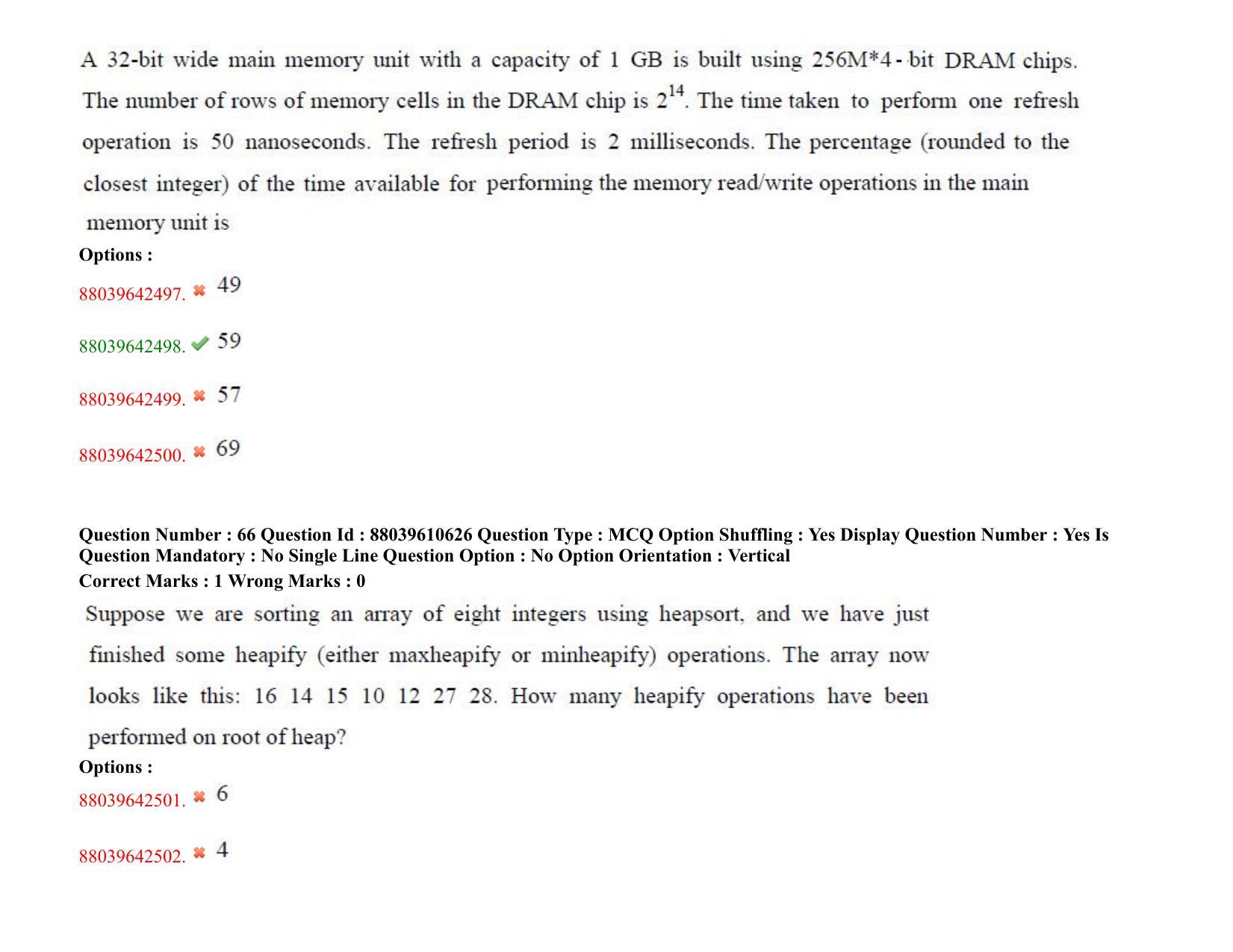 TS PGECET 2020: Computer Science and Information Technology Question Papers - Page 39