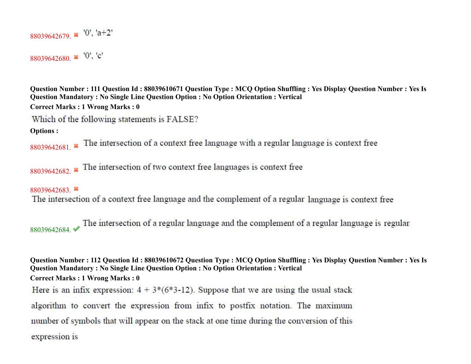TS PGECET 2020: Computer Science and Information Technology Question Papers - Page 66