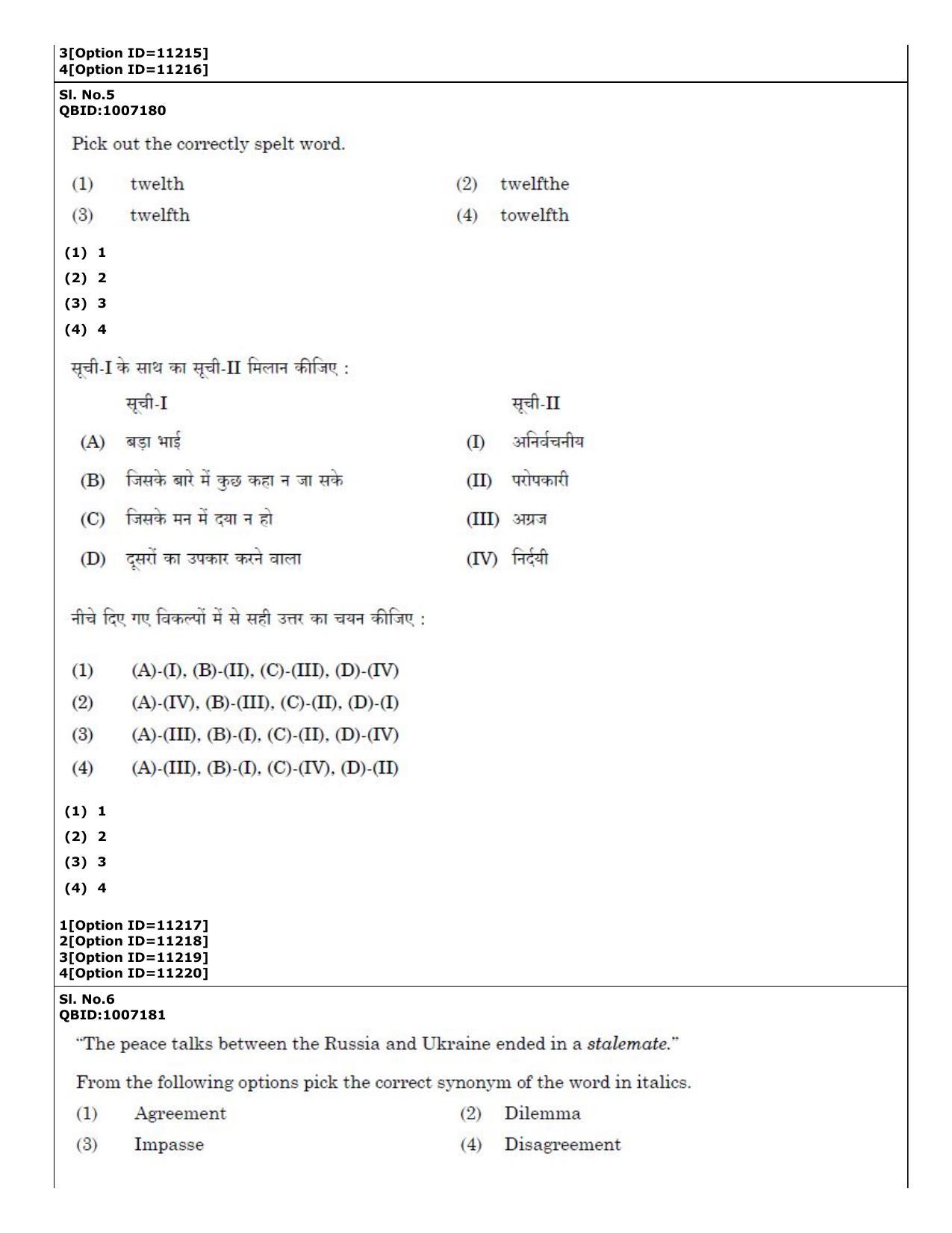 CUET (PG) 2022: PGQP-15 Sociology (04-09-2022) Question Paper - Page 5