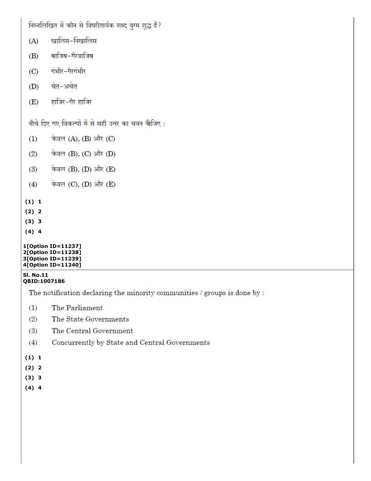 CUET (PG) 2022: PGQP-15 Sociology (04-09-2022) Question Paper - Page 10