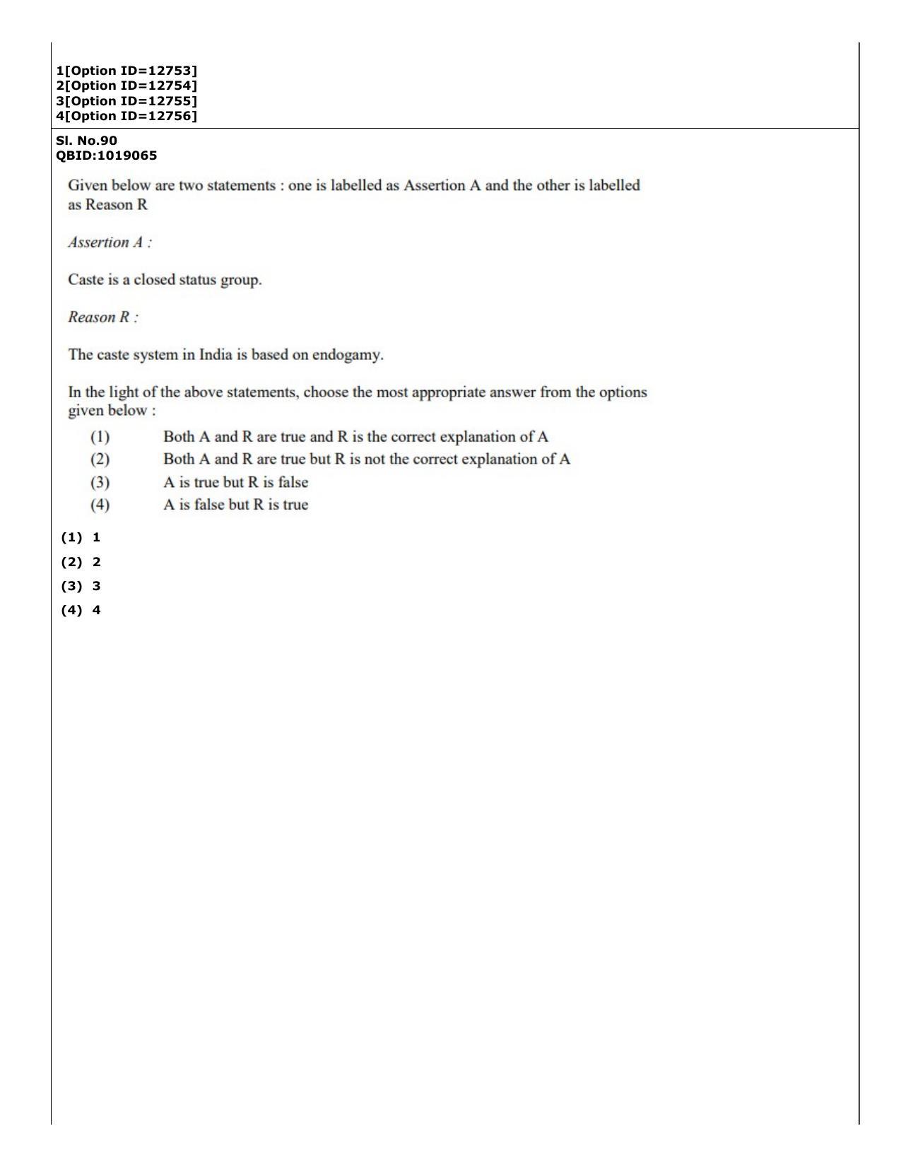 CUET (PG) 2022: PGQP-15 Sociology (04-09-2022) Question Paper - Page 77