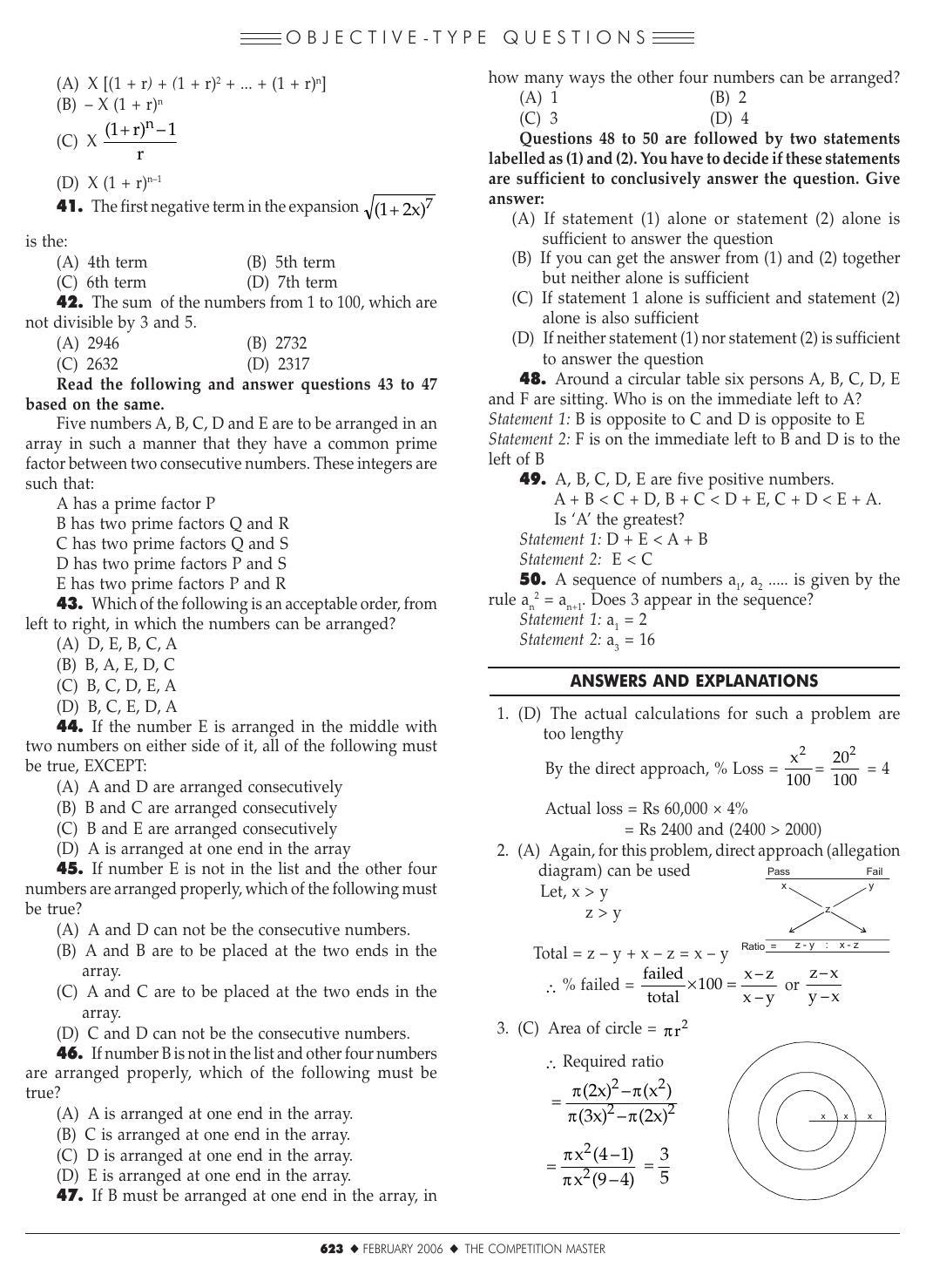 XAT 2005 (Paper I – Set II) Question Papers - Page 4