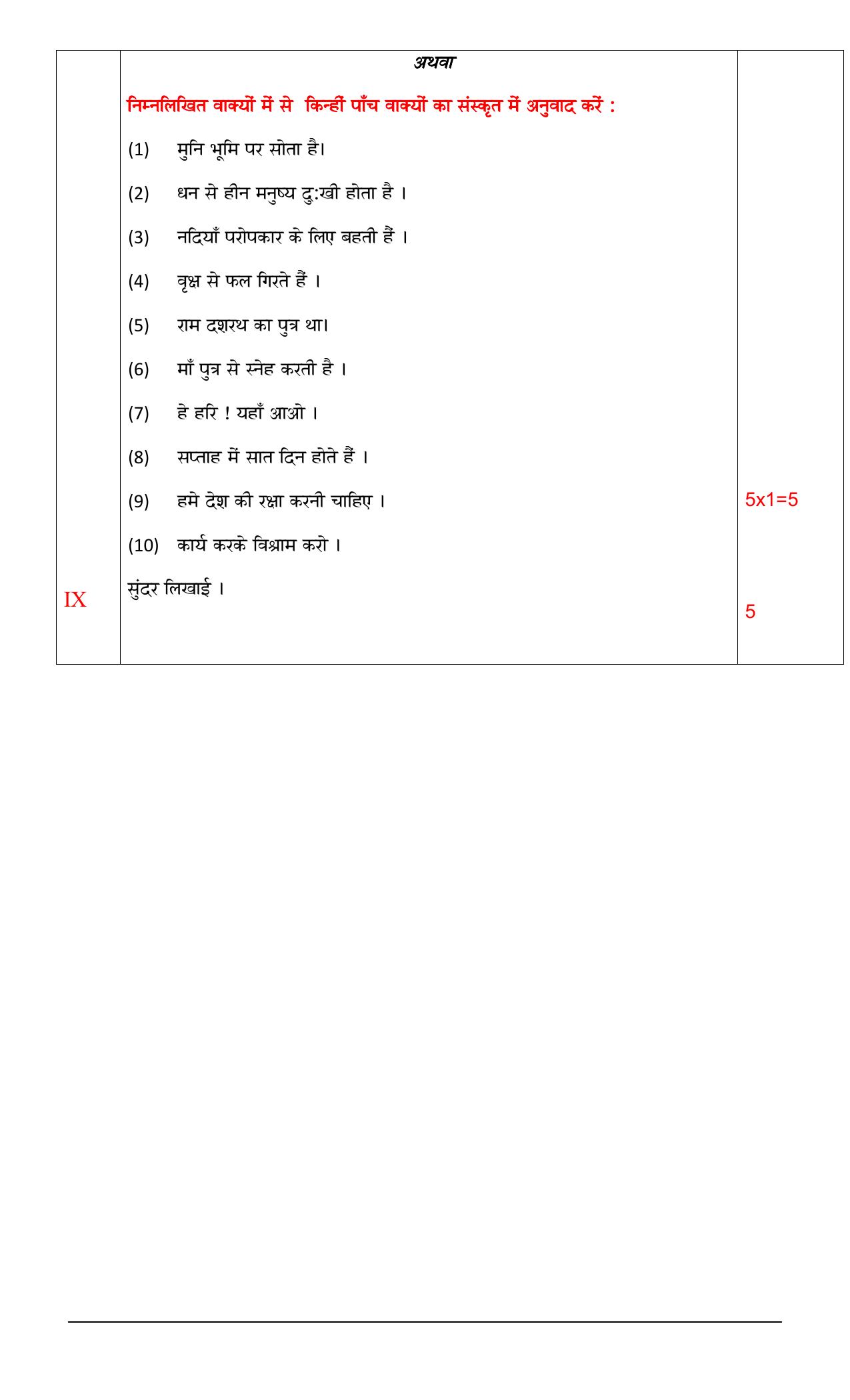 PSEB 12th Sanskrit Model Paper 2024 - Page 7