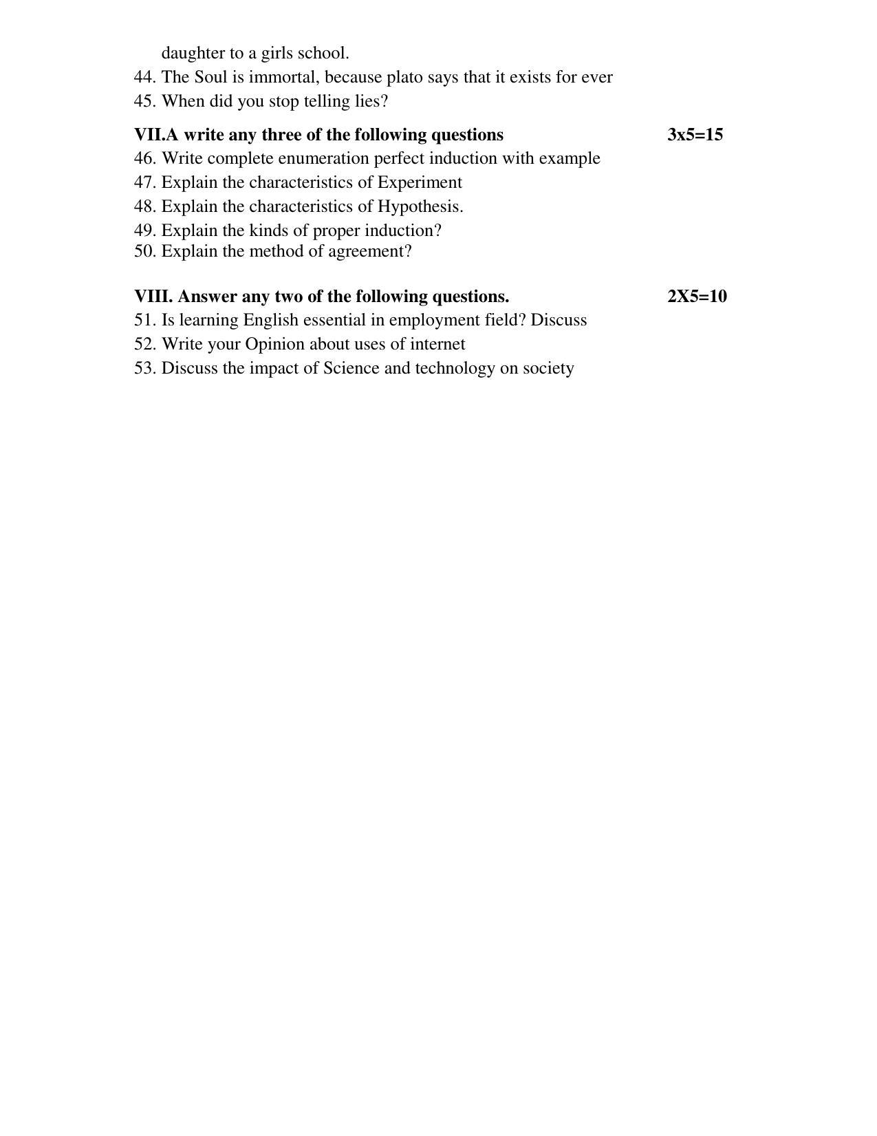 Karnataka II PUC Logic Model Question Paper 2023 - Page 7