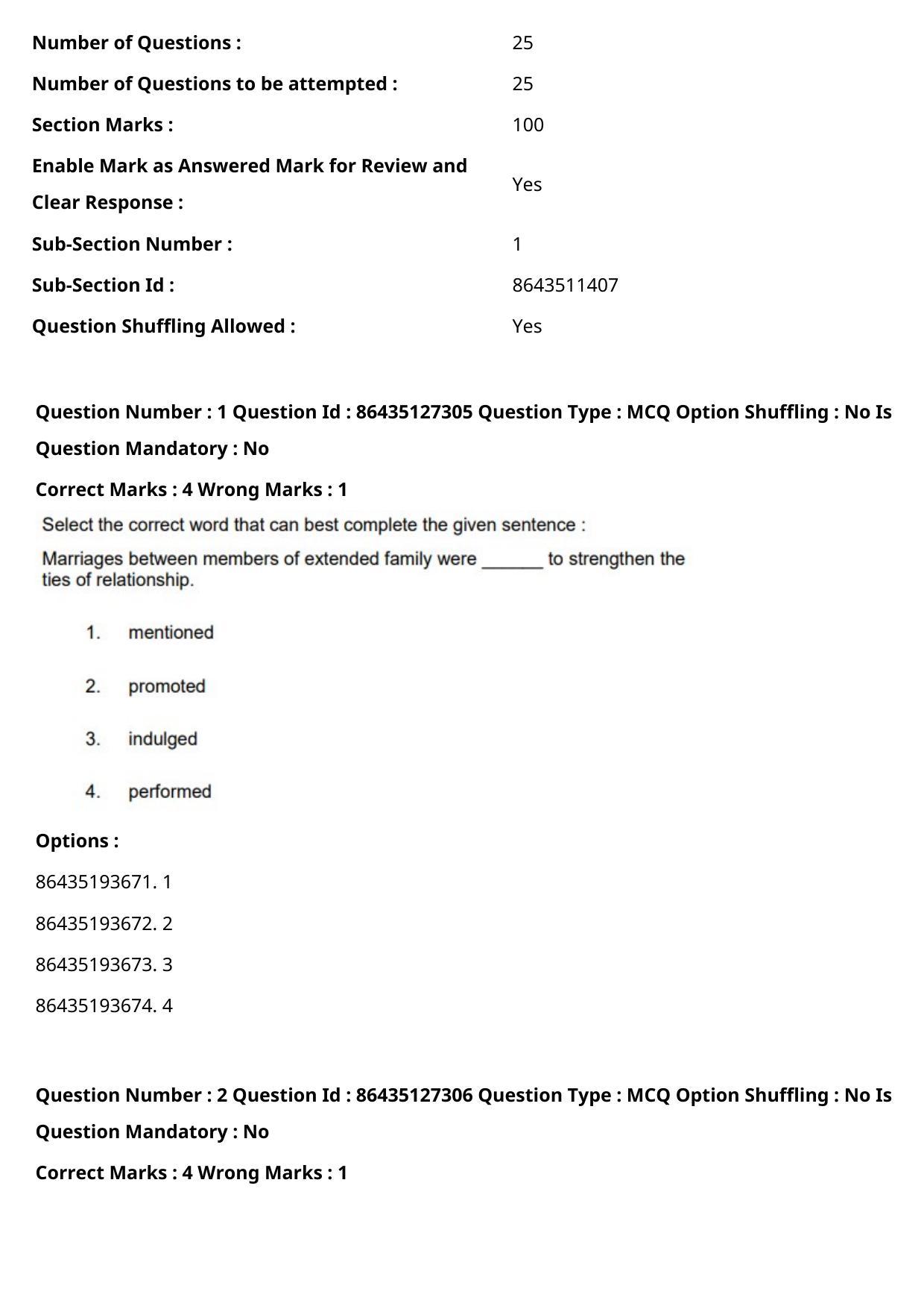CUET PG 2021 PGQP57 Question Paper - Page 2