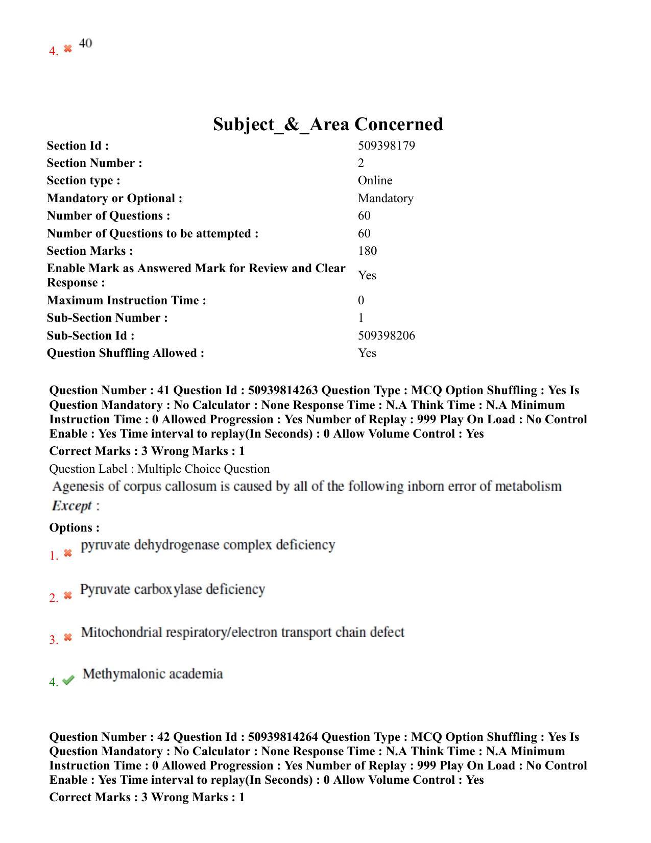 BHU RET Pediatrics 2020 Question Paper - Page 28