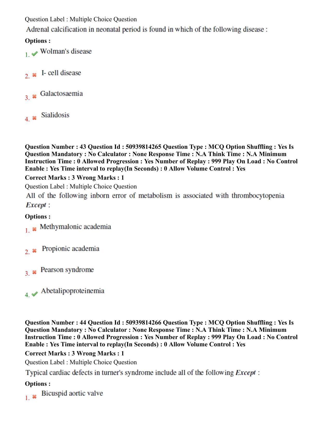 BHU RET Pediatrics 2020 Question Paper - Page 29