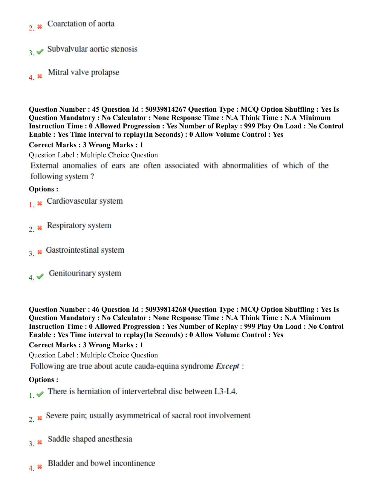 BHU RET Pediatrics 2020 Question Paper - Page 30