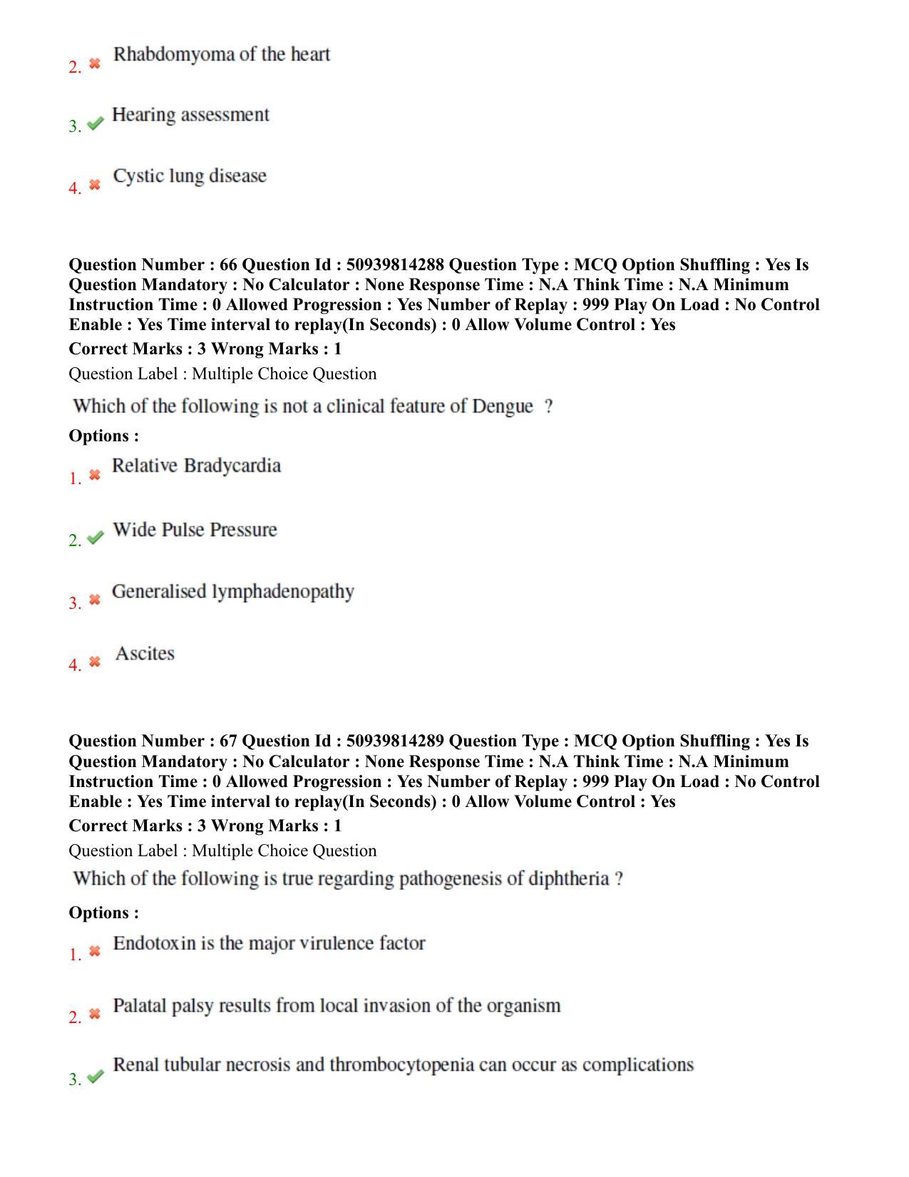BHU RET Pediatrics 2020 Question Paper - Page 39
