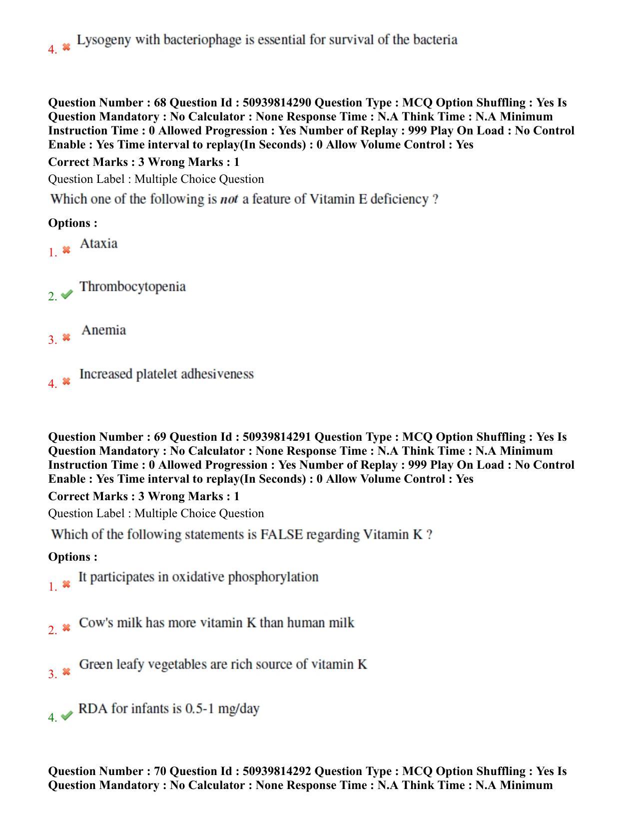 BHU RET Pediatrics 2020 Question Paper - Page 40