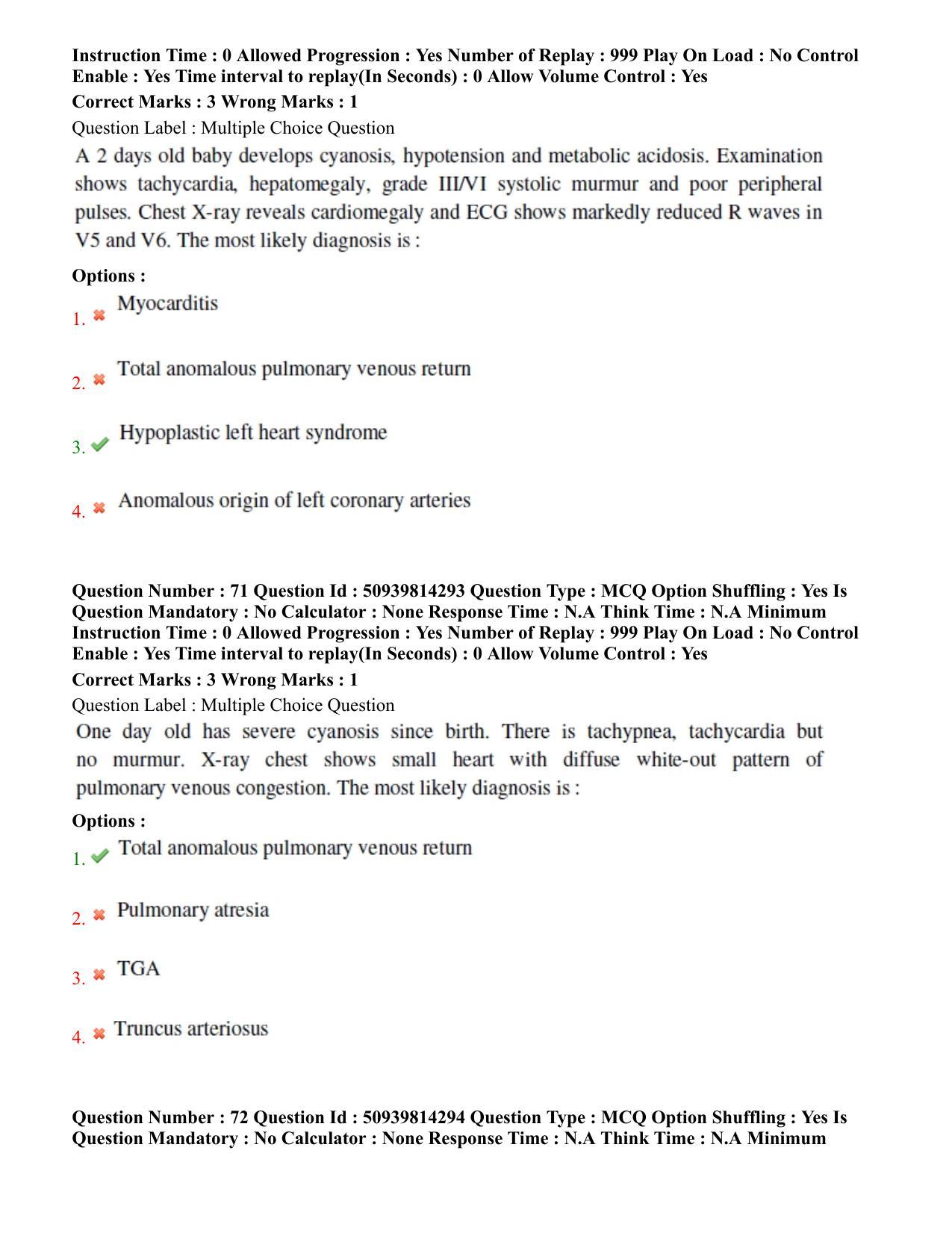 BHU RET Pediatrics 2020 Question Paper - Page 41