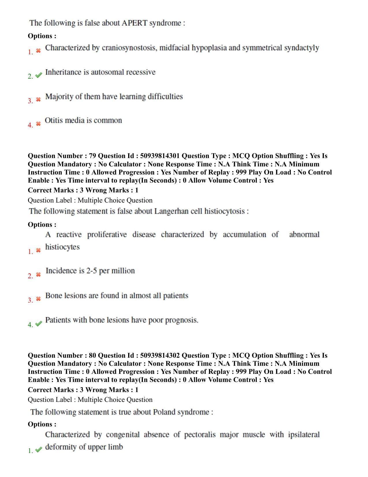 BHU RET Pediatrics 2020 Question Paper - Page 45